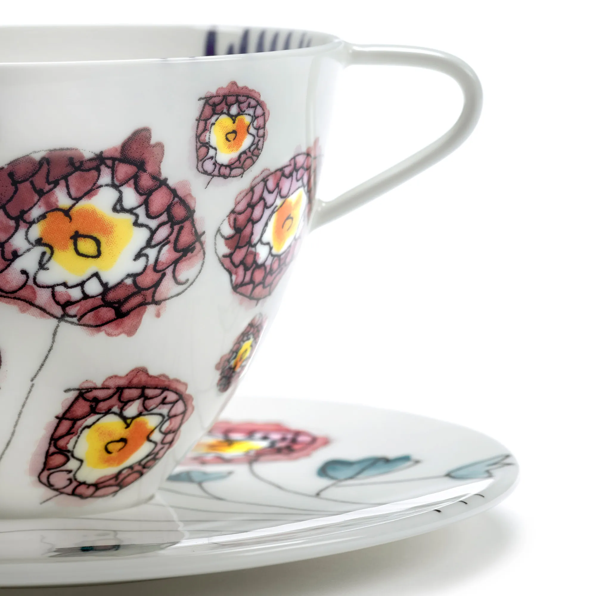 Cappuccino Cup & Saucer Anemone Milk