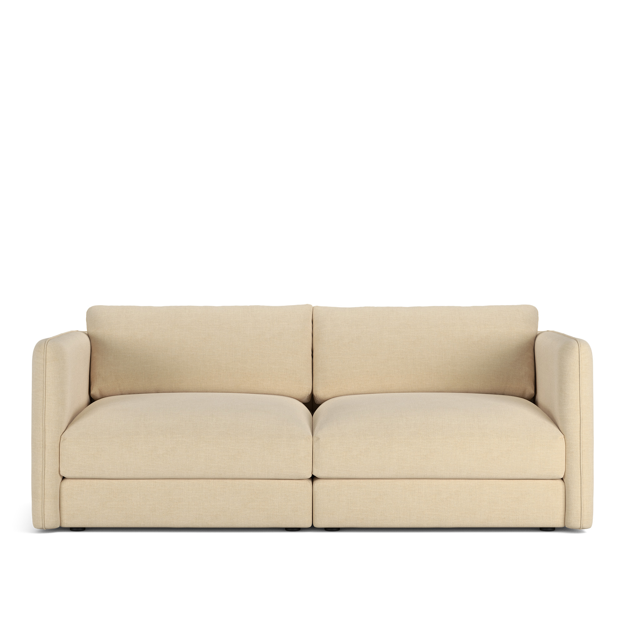 NOGA - Pavarotti 2-Seater, Fixed Cover, Cushion Variant 03, Sienna 101 - Soffor - Beige
