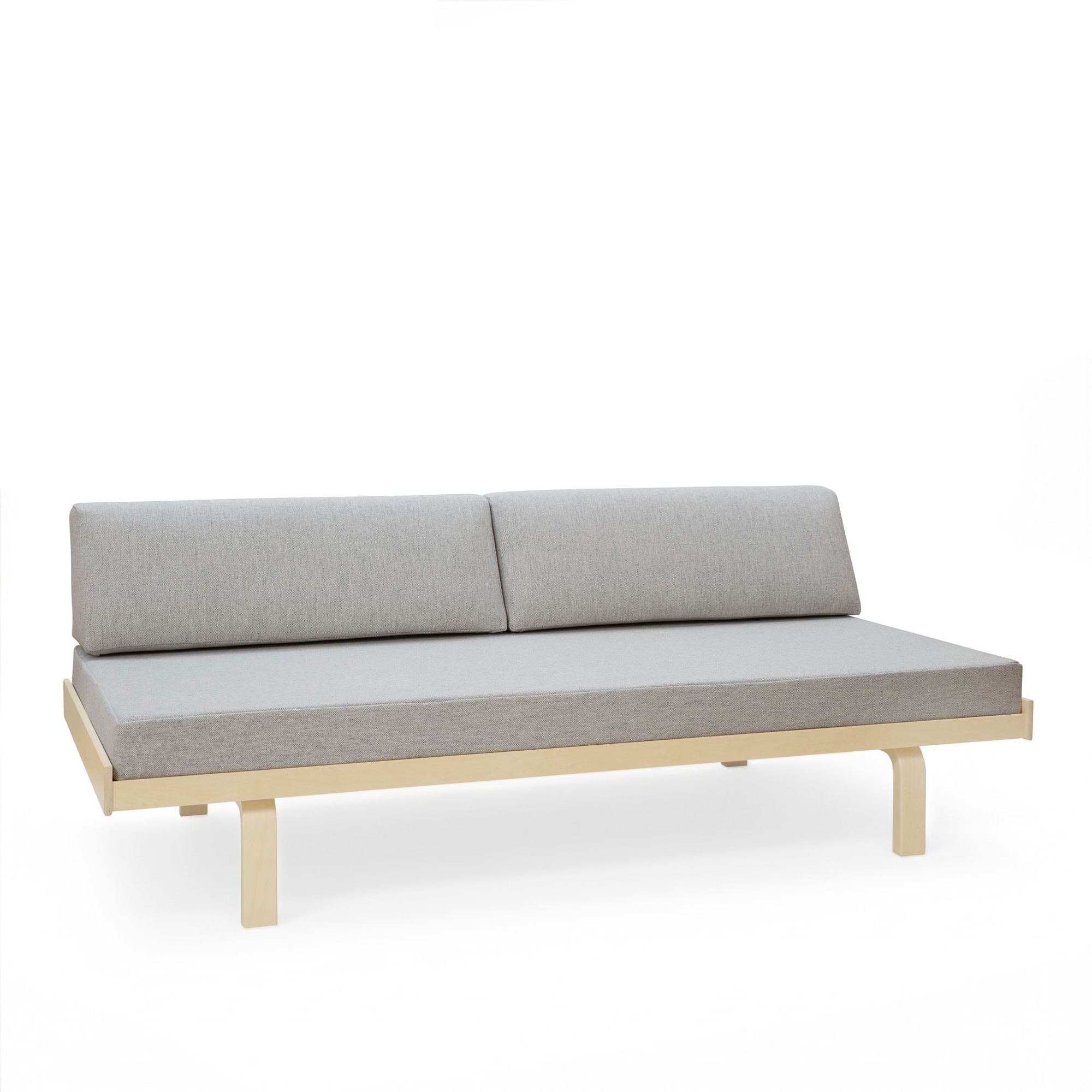 Artek - Day Bed 710 with mattress and back cushions - Gey - Dagb&auml;ddar - Alvar Aalto - Gr&aring;