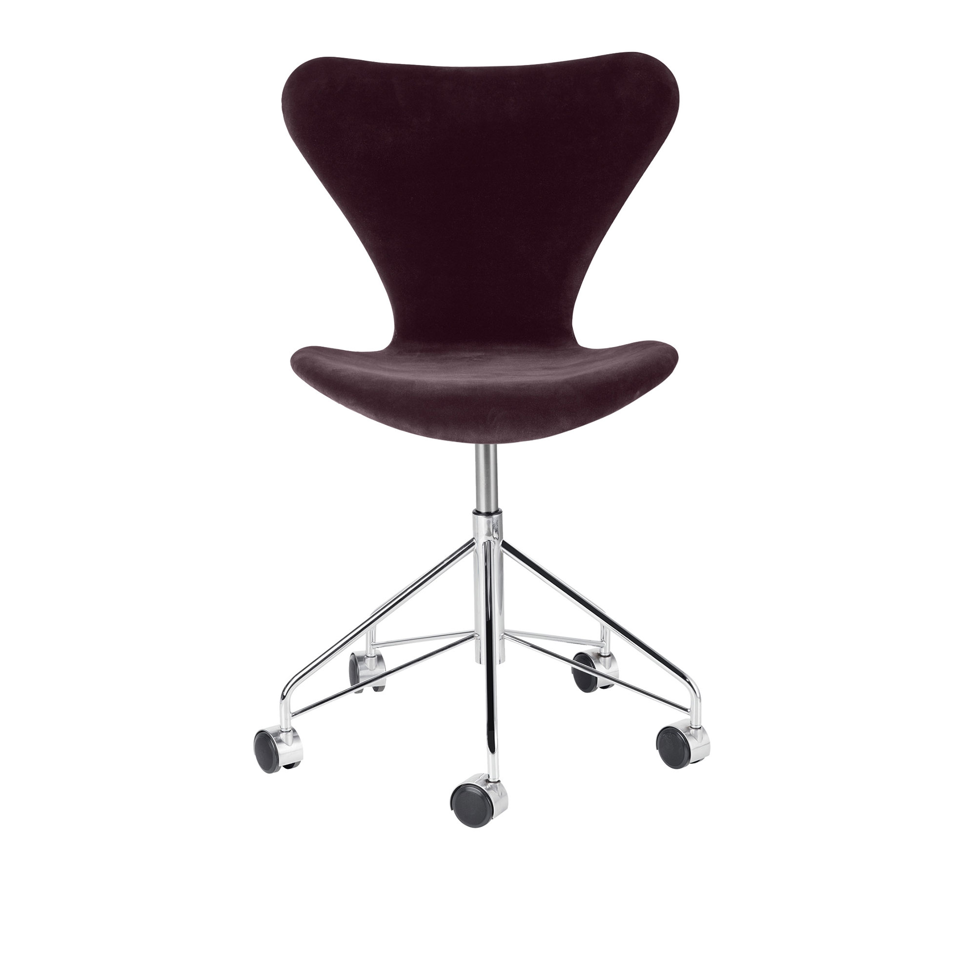 fritz hansen - 3117 sjuan, fully upholstered, base chromed - kontorsstolar - arne jacobsen
