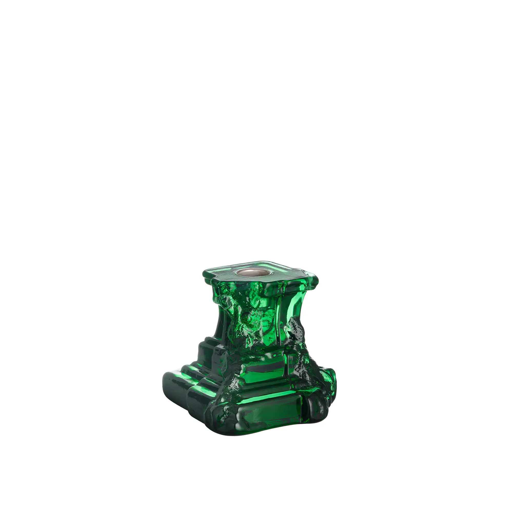 Rocky Baroque Candlestick Emerald Green
