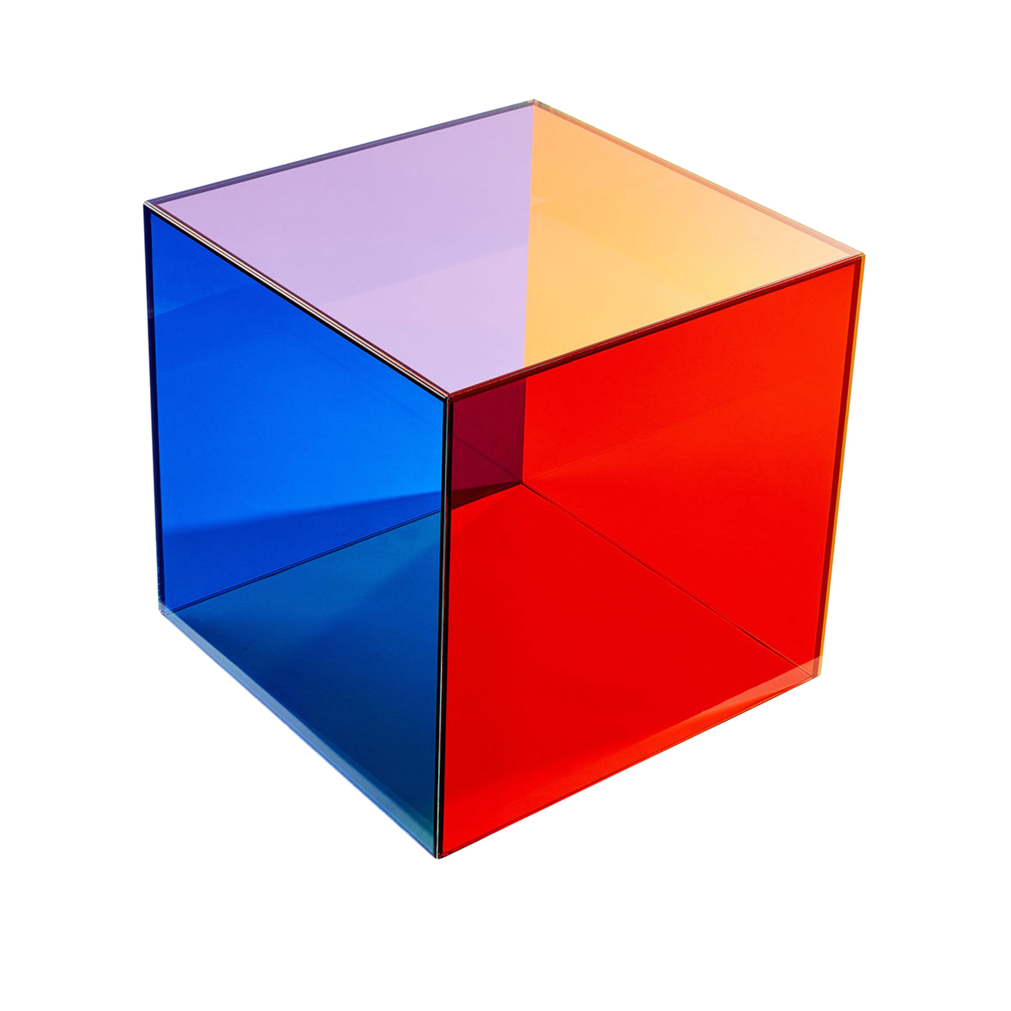 Cappellini - Luce Table, Small Coloured Extra-Clear Glass - Småbord & sidobord - Antonio Facco,Giulio Cappellini - Flerfärgad - Glas