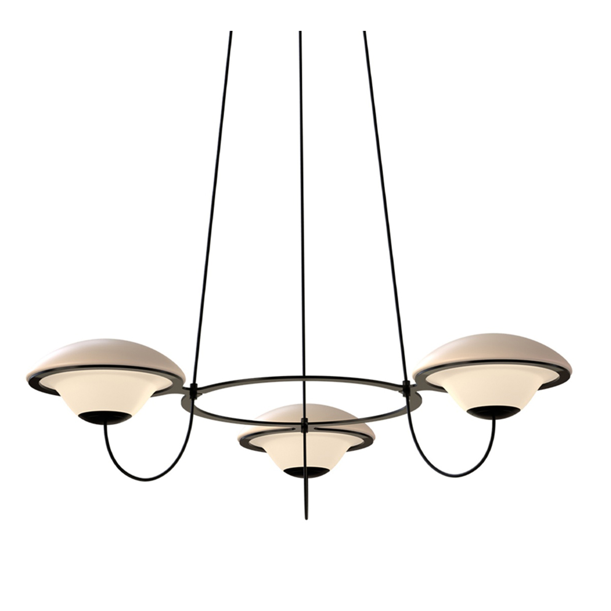 DCWéditions - In The Air 3 Pendant lamp Ø97 cm H15 cm – Black - Pendellampor - Douglas Mont - Svart | Belysning - Taklampor - Pendellampor | Möbelexperten