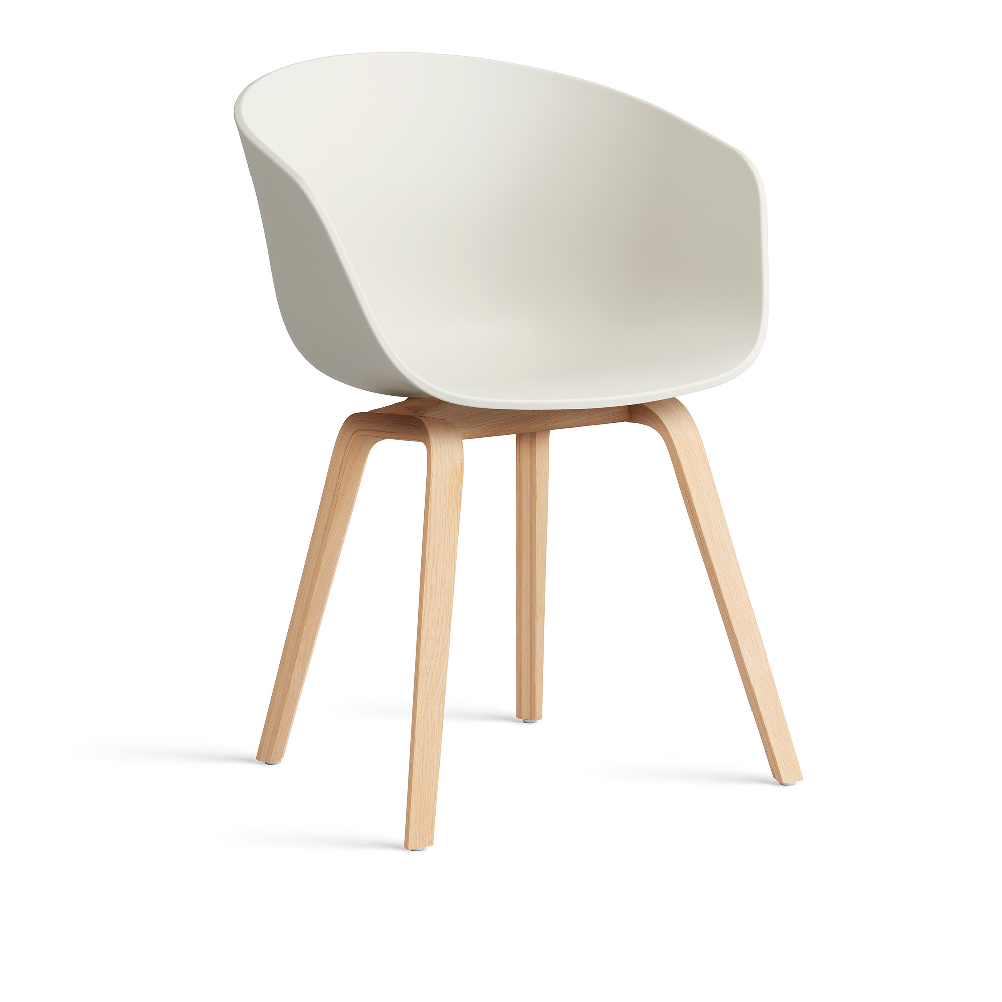 HAY - AAC22 Soaped Oak Veneer Base Melange Cream 2.0 Shell - Matstolar - Hee Welling - Beige - Trä/Plast