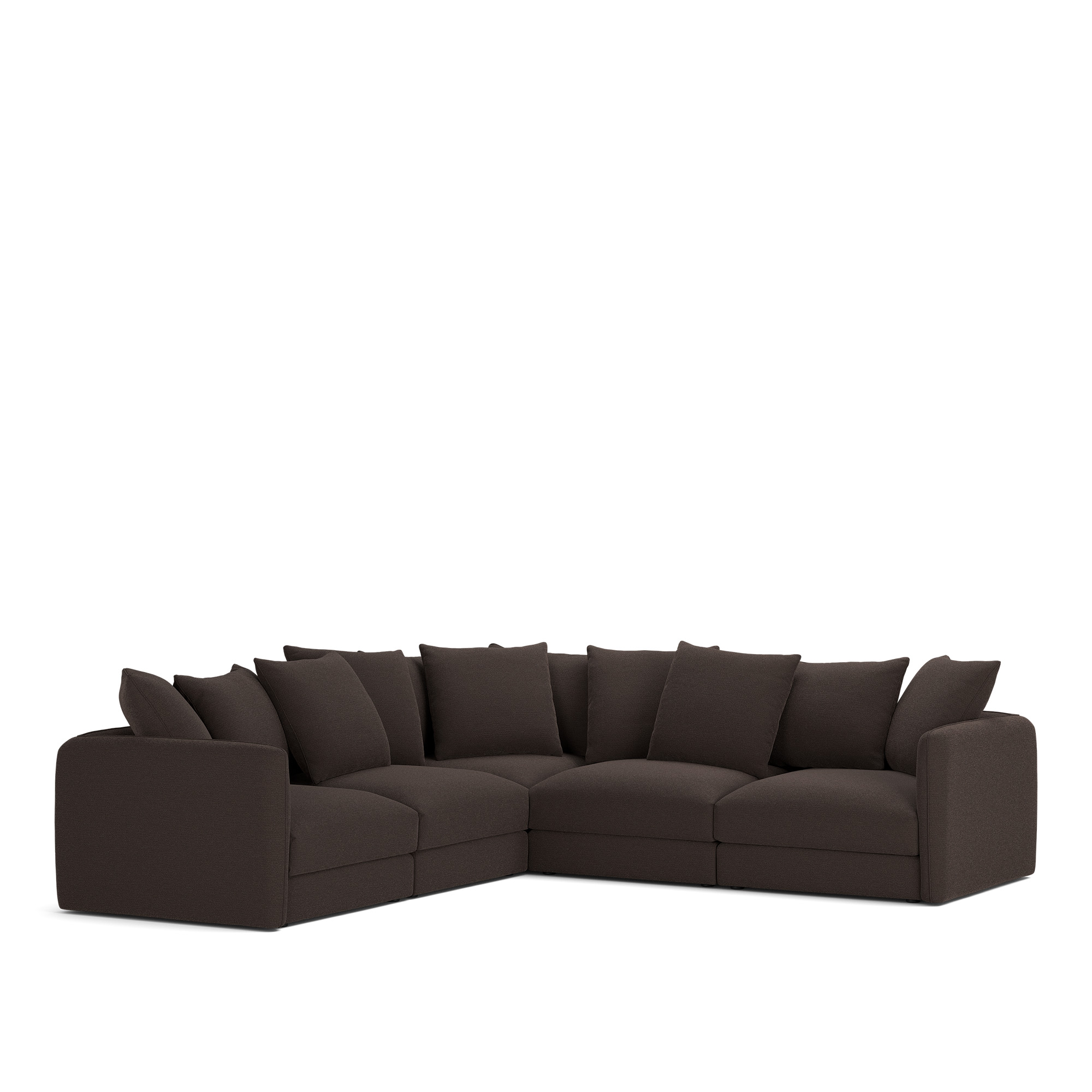 NOGA - Pavarotti 5-Seater Corner, Removable Cover, Cushion Variant 01, Lario 120 - Soffor - Svart