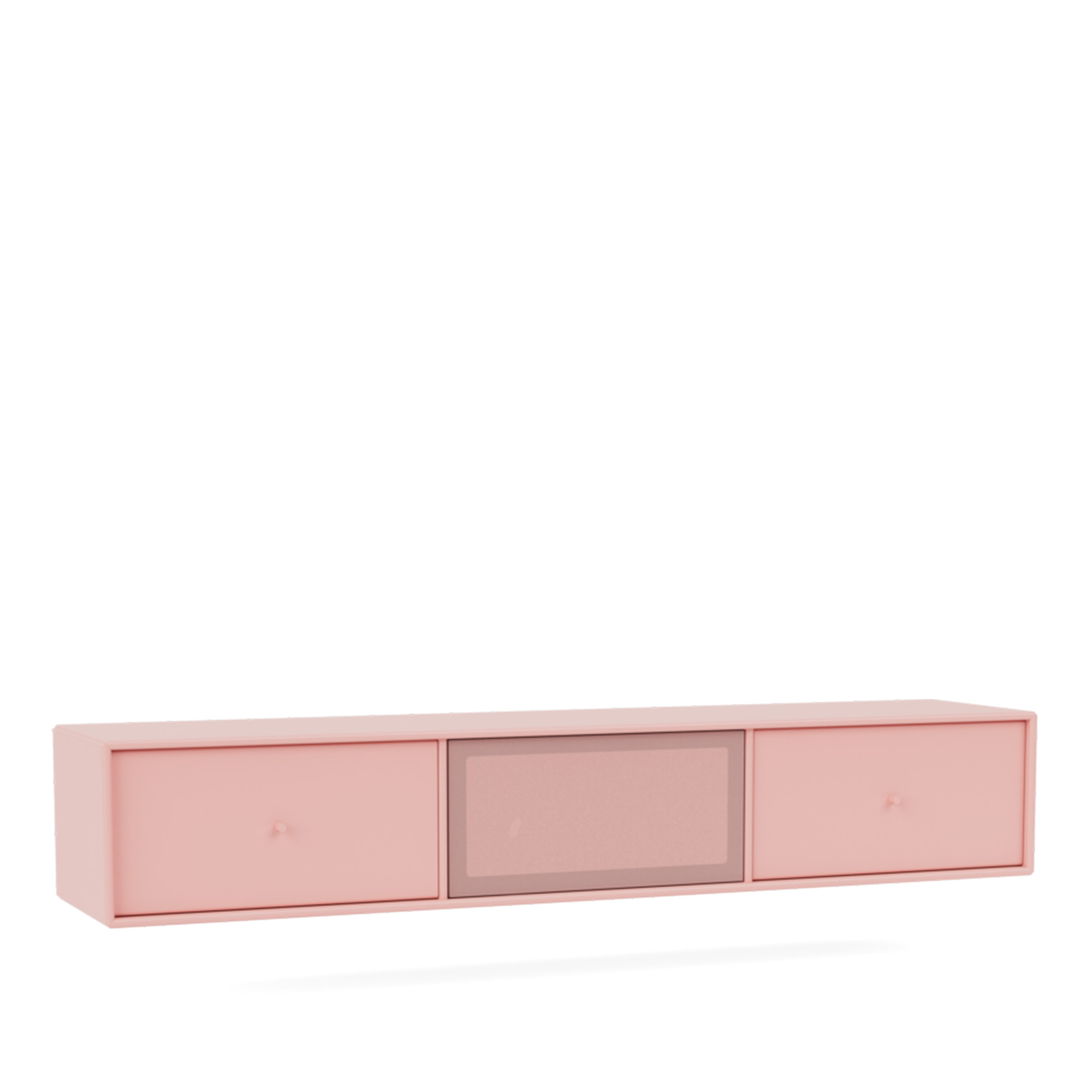 montana - octave v tv bench, 04-suspensionrails, 167 ruby - tv-bänkar - peter j. lassen - rosa - mdf