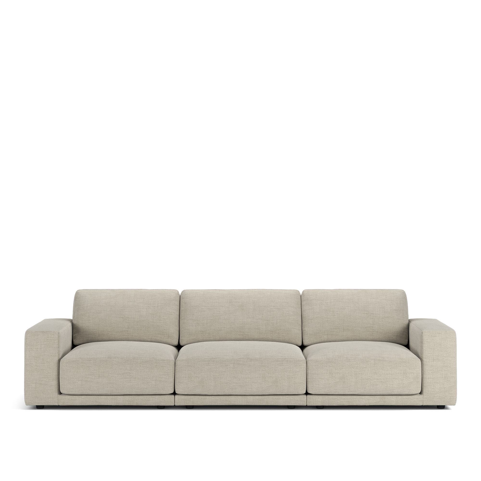 NOGA - Elsa 3-Seater Limonta Sienna 102 - Soffor - Tr&auml;/Textilmaterial