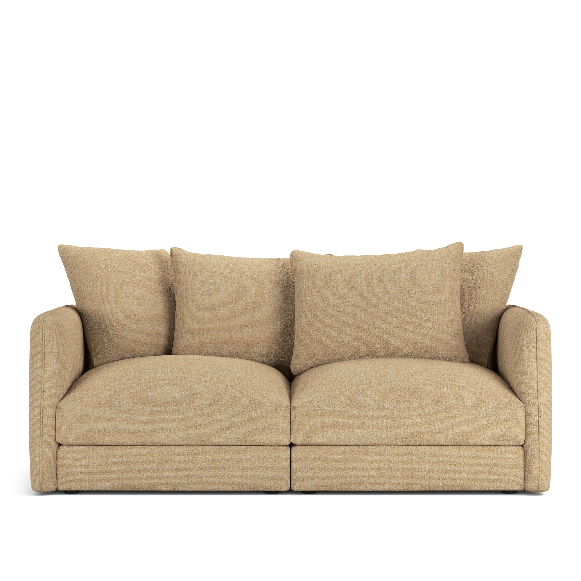 NOGA - Pavarotti 2-Seater Lucinasco 03 Removable Upholstery - Soffor - Dun/Metall/Tr&auml;/Skum