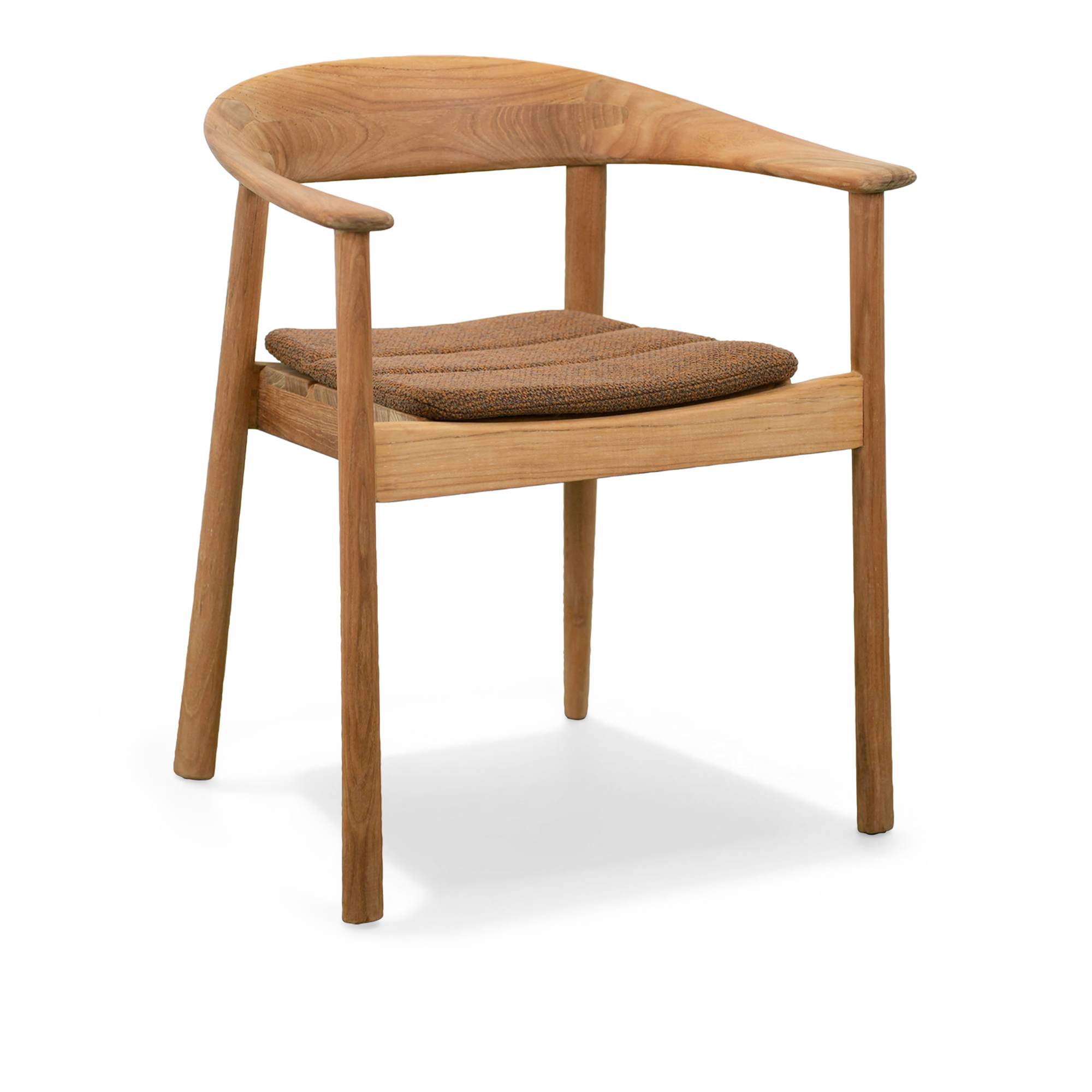 Cane-Line - Majestic stol med armstöd, stapelbar – Teak - Matstolar utomhus - Foersom & Hiort-Lorenzen MDD - Brun - Trä | Utemöbler - Utestolar - Matstolar Utomhus | Möbelexperten