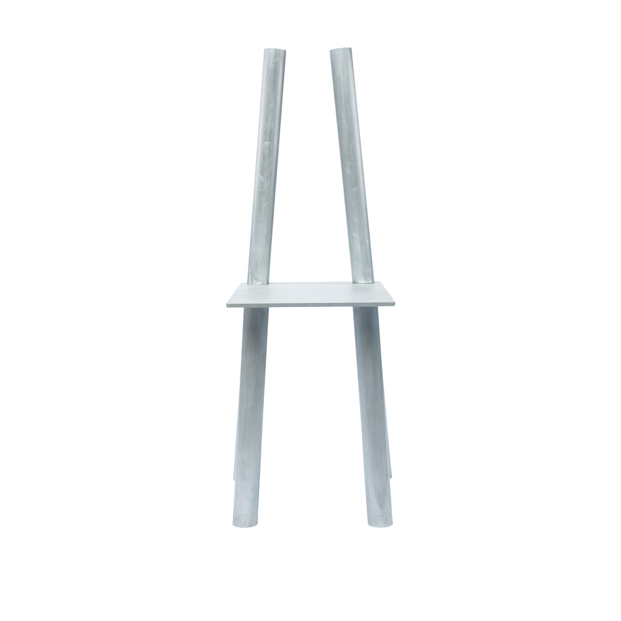 Niko June - P-L 04 Chair 4 Legs Raw - Spisestoler - Nick Ross - Sølv - Metall