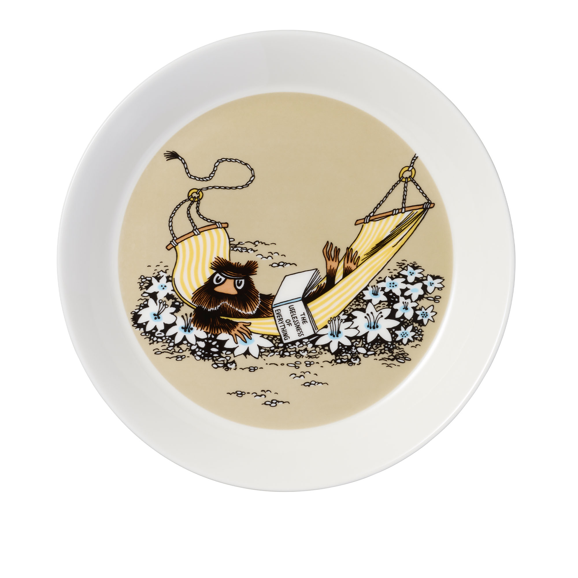 The Muskrat Mumintallerken Ø19 cm Beige