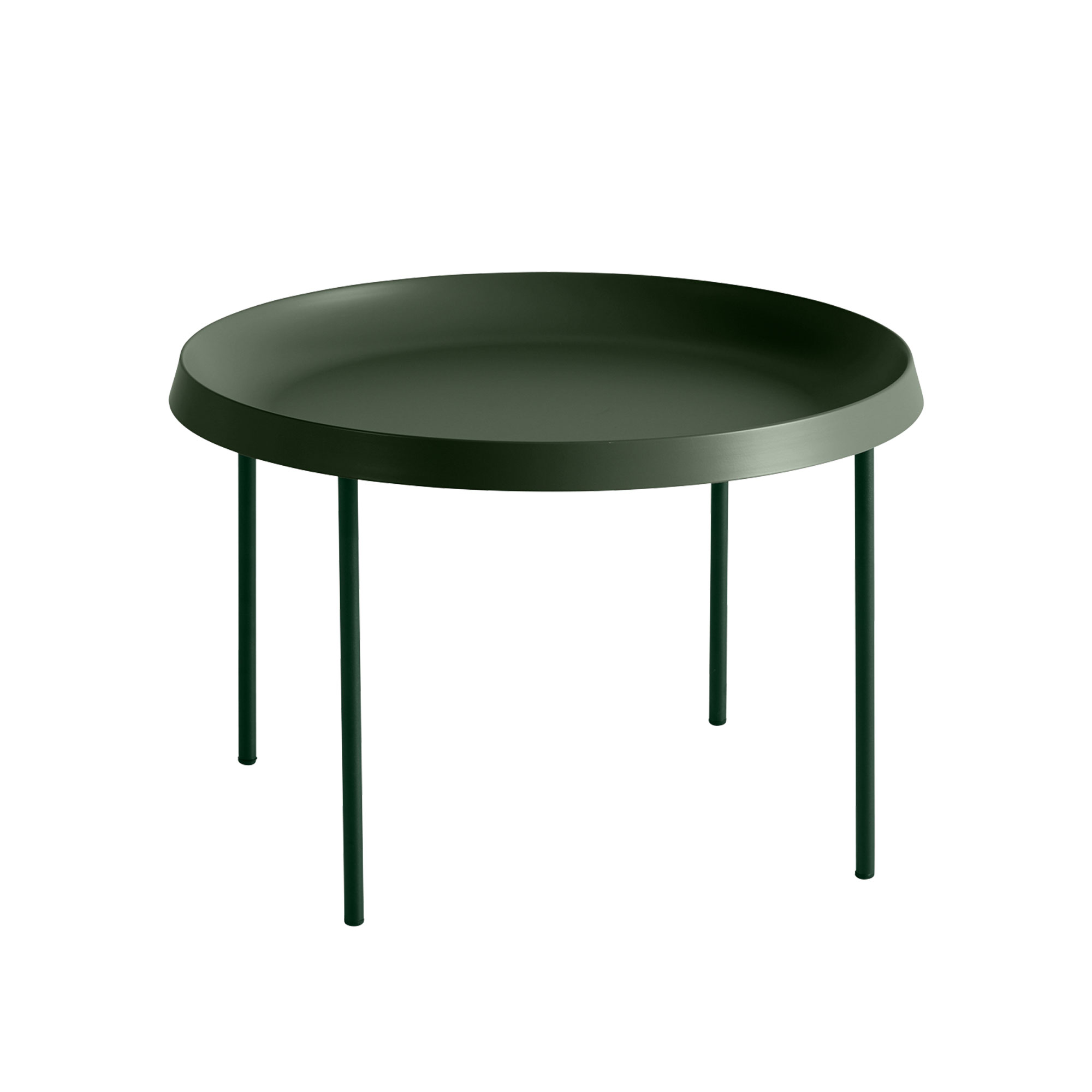 HAY - Tulou Coffee Table - Matt Green - Ø55 cm - Soffbord - GamFratesi - Grön - Metall