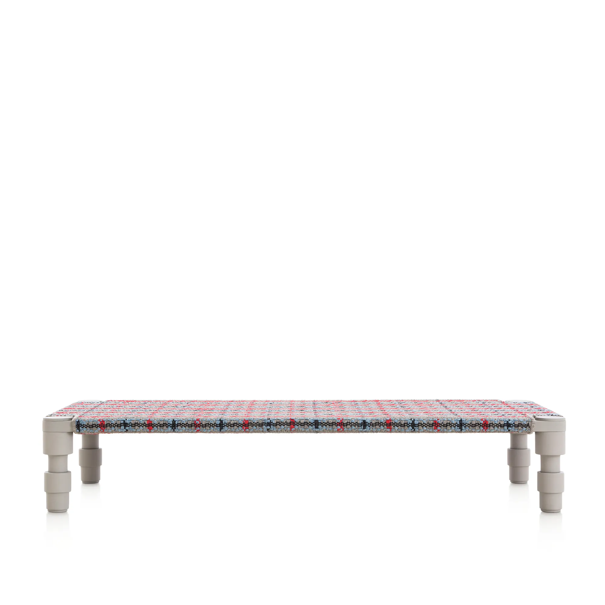 Garden Layers Single Indian Bed - Tartan Blue