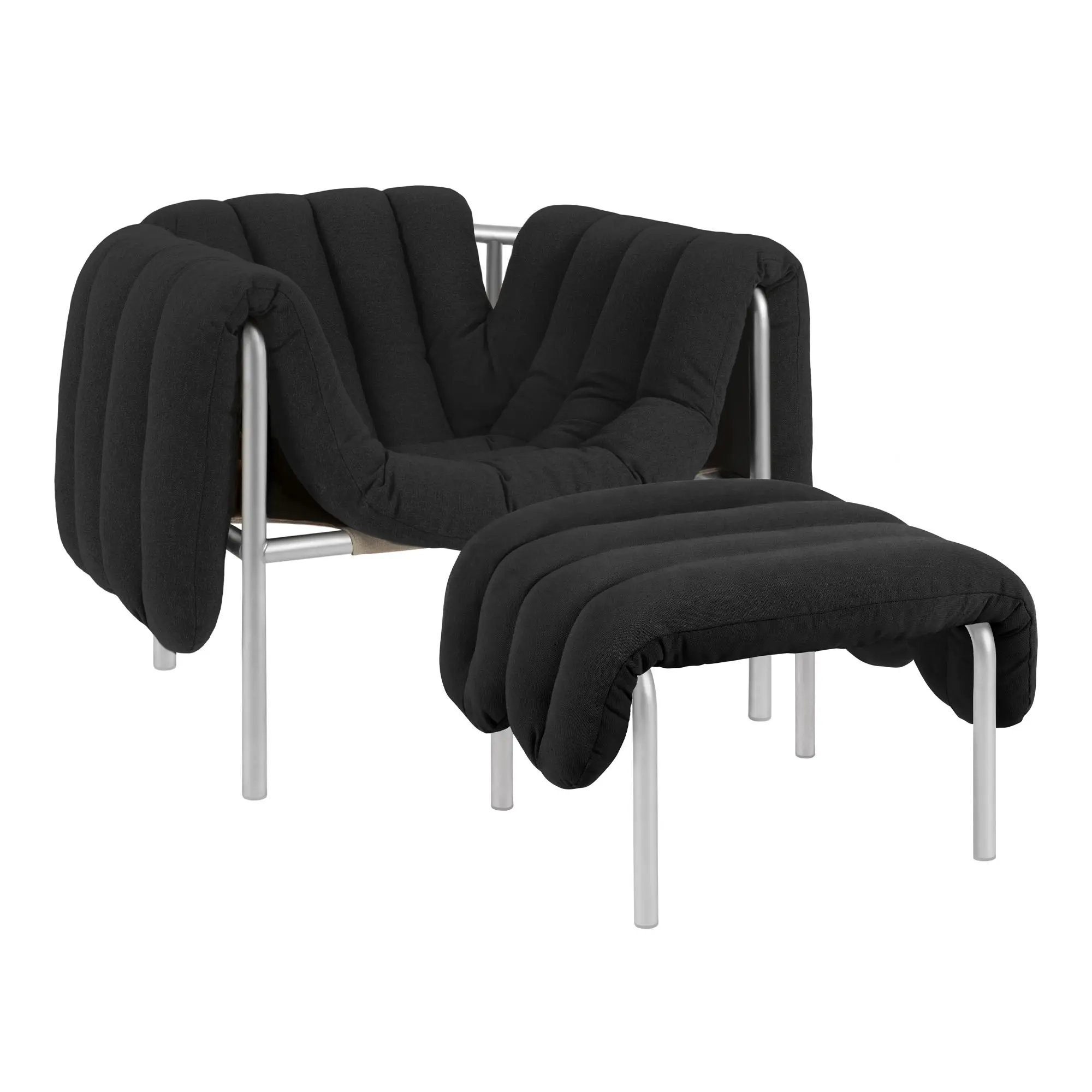 Puffy Lounge Chair + Ottoman