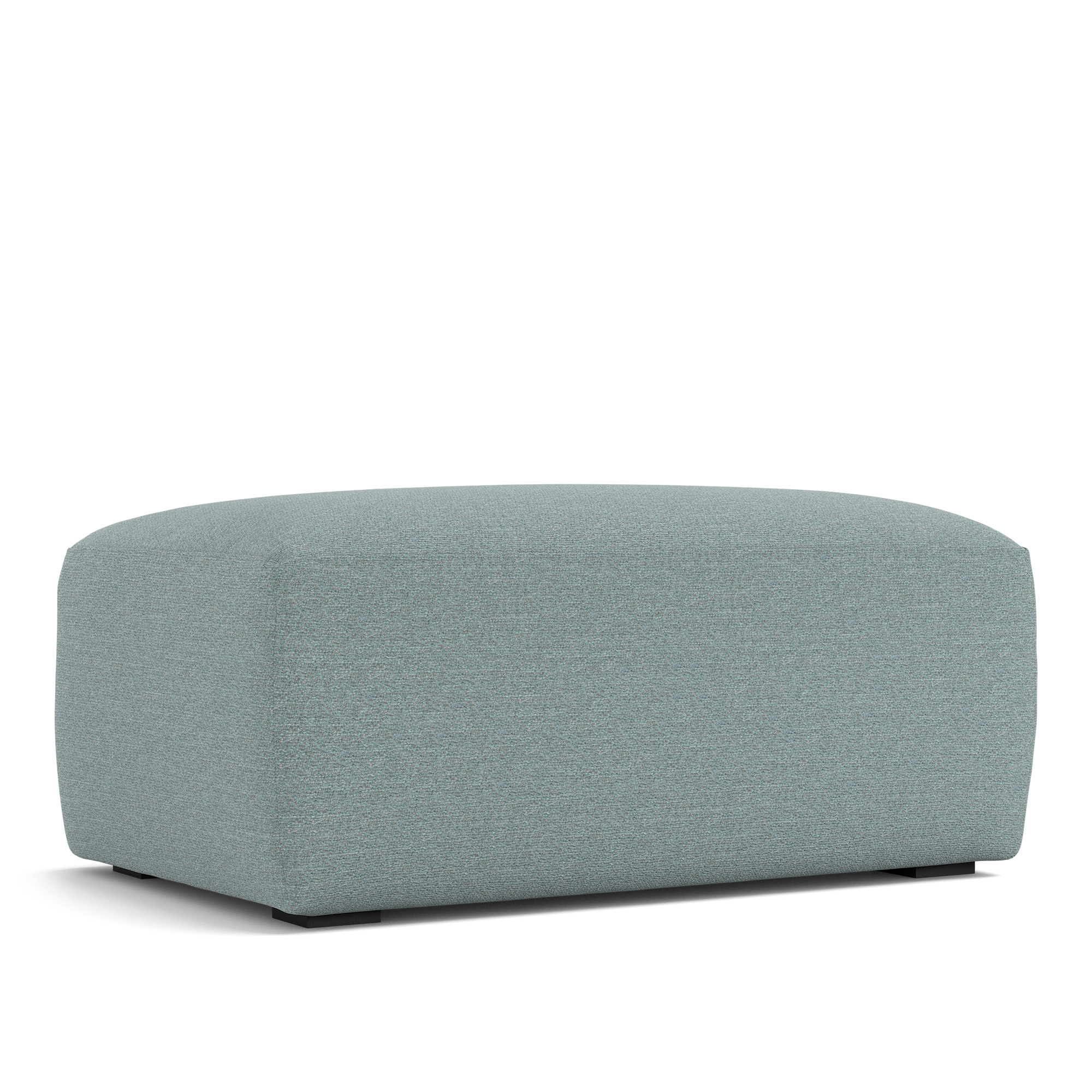 no ga - brick ottoman lario 12 - fotpallar - blå - dun/metall/trä/textilmaterial