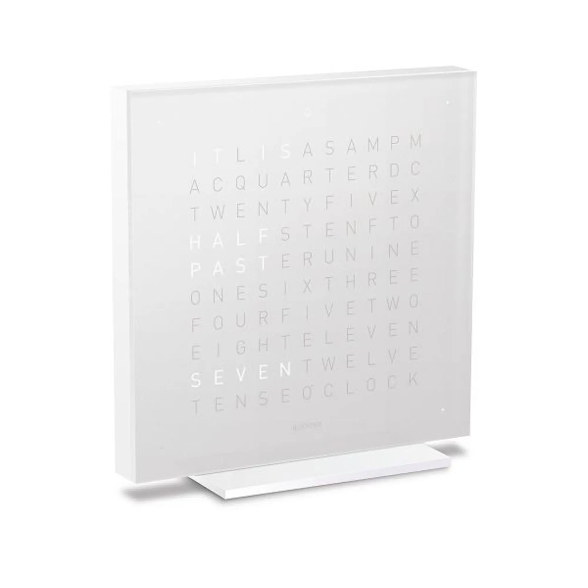 Qlocktwo Touch Pure Acrylic - Vanilla Sugar