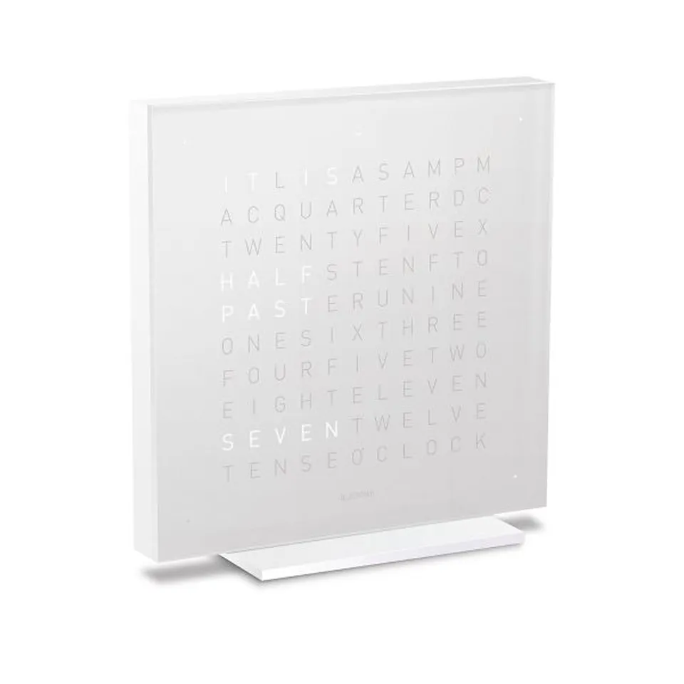 Qlocktwo Touch Pure Acrylic - Vanilla Sugar
