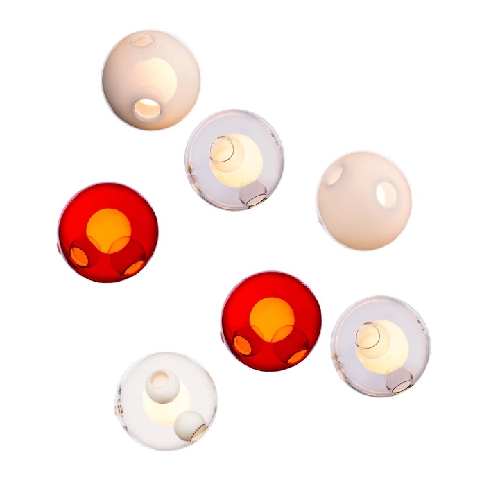 Bocci - 28.7 Random, Multi - 15 Xenon - Pendellampor - Omer Arbel - Flerfärgad