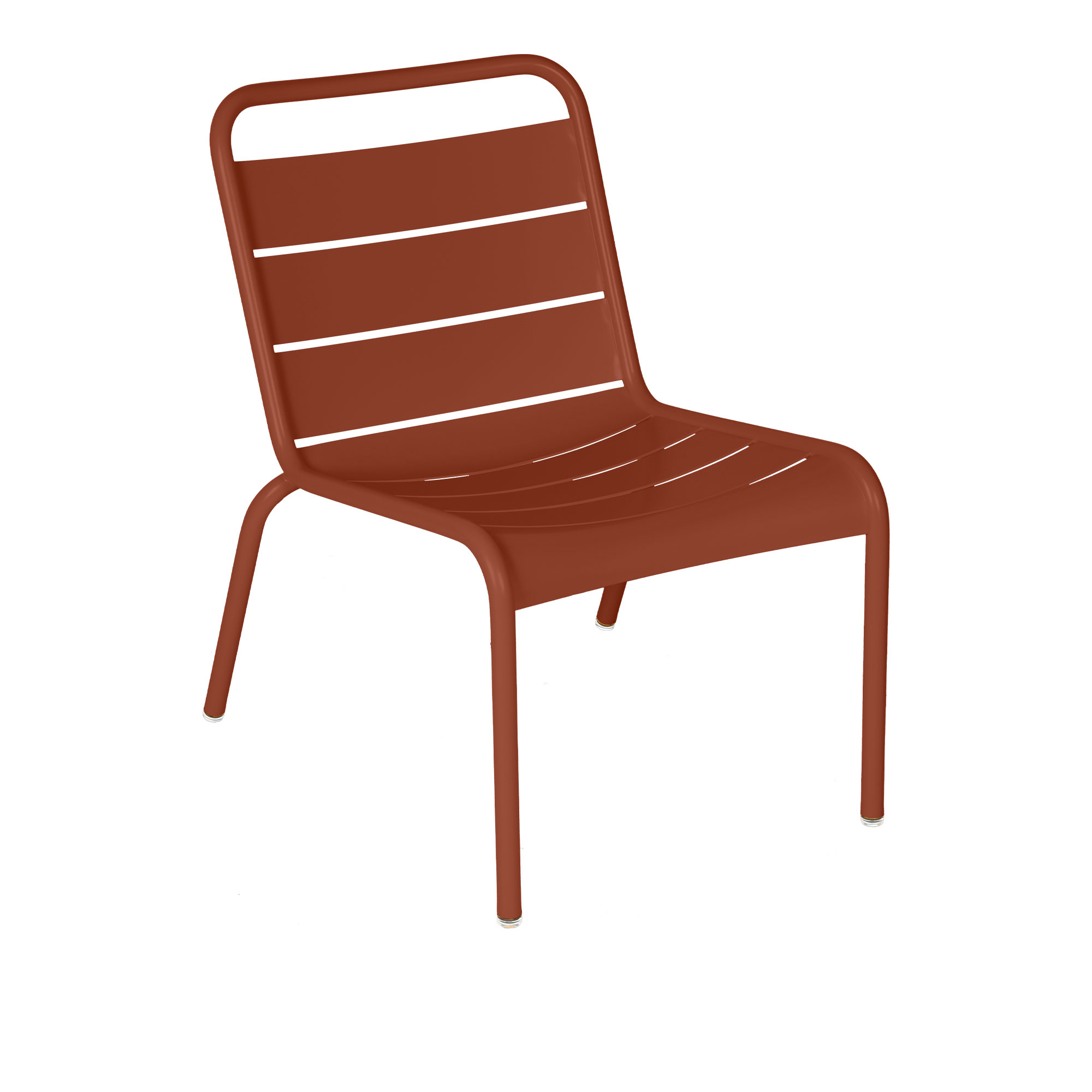 Fermob - Luxembourg Lounge Chair Red Ochre 20 - Fåtöljer utomhus - Frédéric Sofia - Röd - Metall | Utemöbler - Loungemöbler - Fåtöljer Utomhus | Möbelexperten