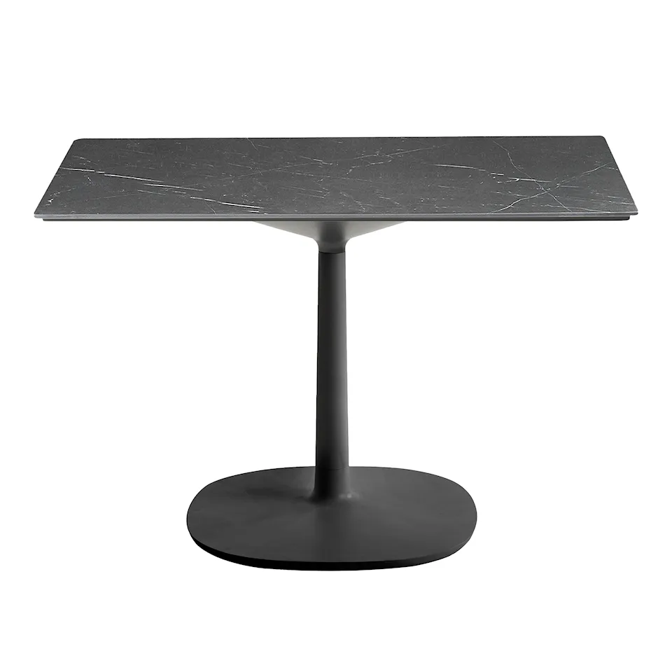 Multiplo 4134 kvadratiskt bord 118x118cm med stor kvadratisk bas R25cm
