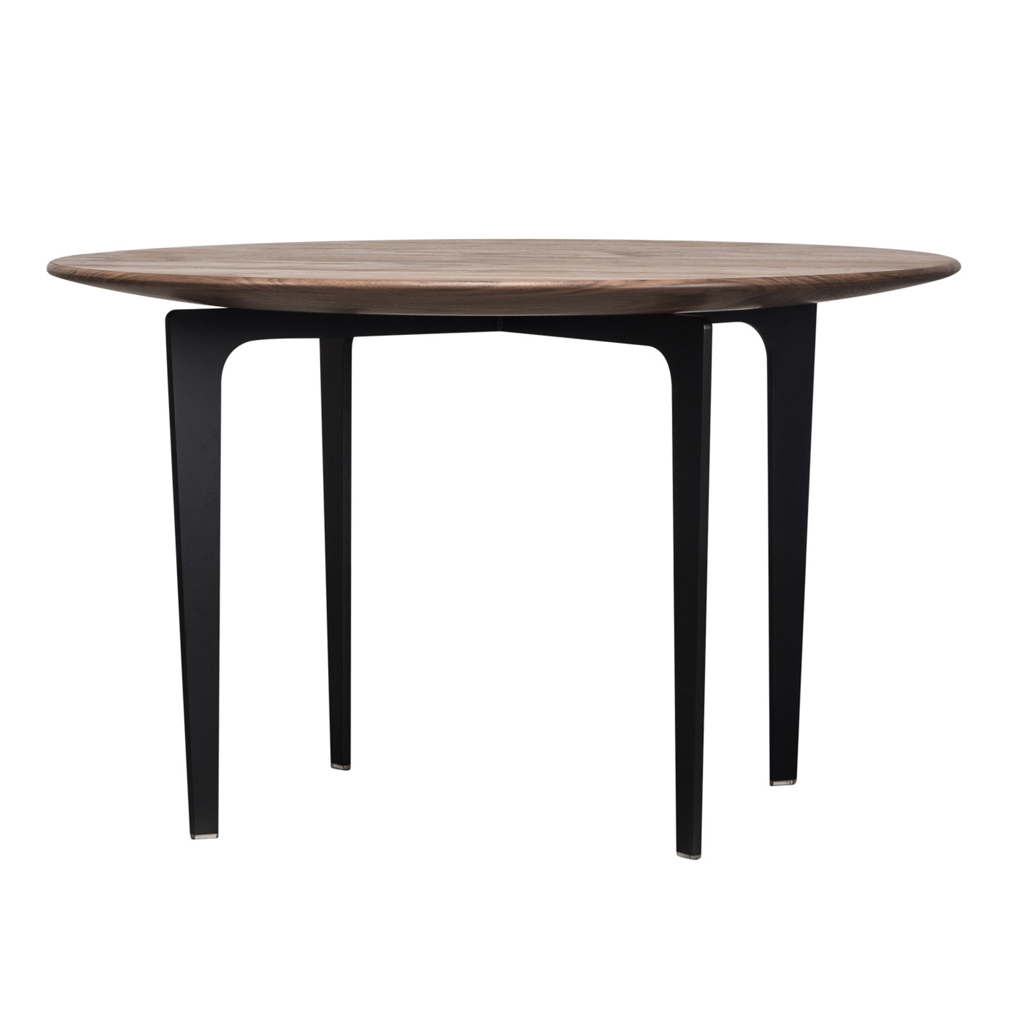 Ritzwell - OS 1553 Side Table, Solid Oak Top Ø70 Natural Oil  Finish - Sofabord - Shinsaku Miyamoto - Brun - Metall/Tre