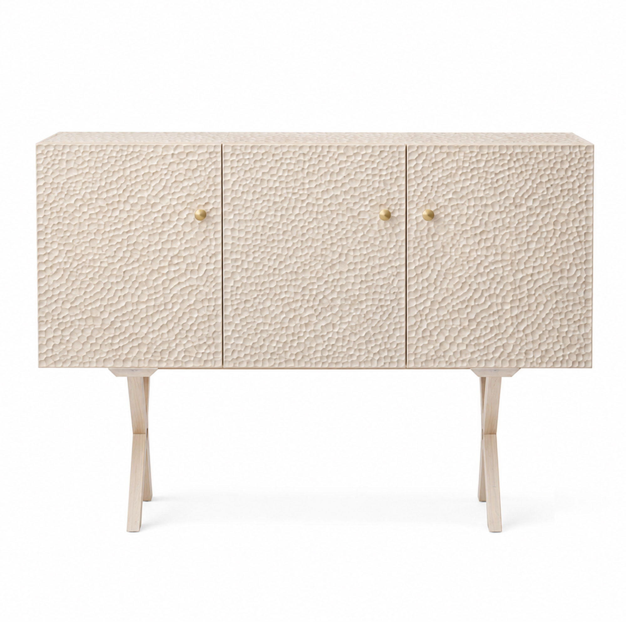 Zanat - Touch Sideboard, 3 doors/Massivt tr&auml;, Vitoljad l&ouml;nn 129 cm - Sk&auml;nkar och sideboards - Studioilse - Tr&auml;f&auml;rgad - Tr&auml;