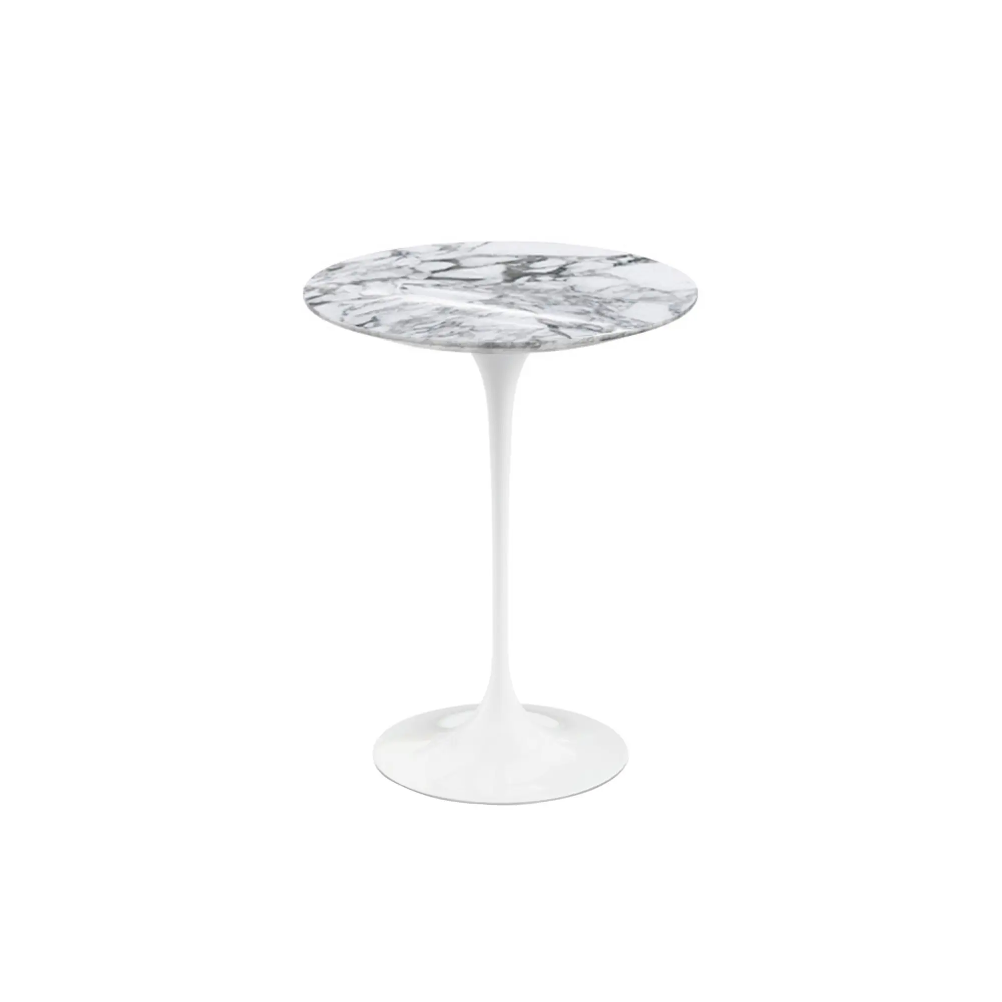 Saarinen Round sidobord Ø 41 cm White