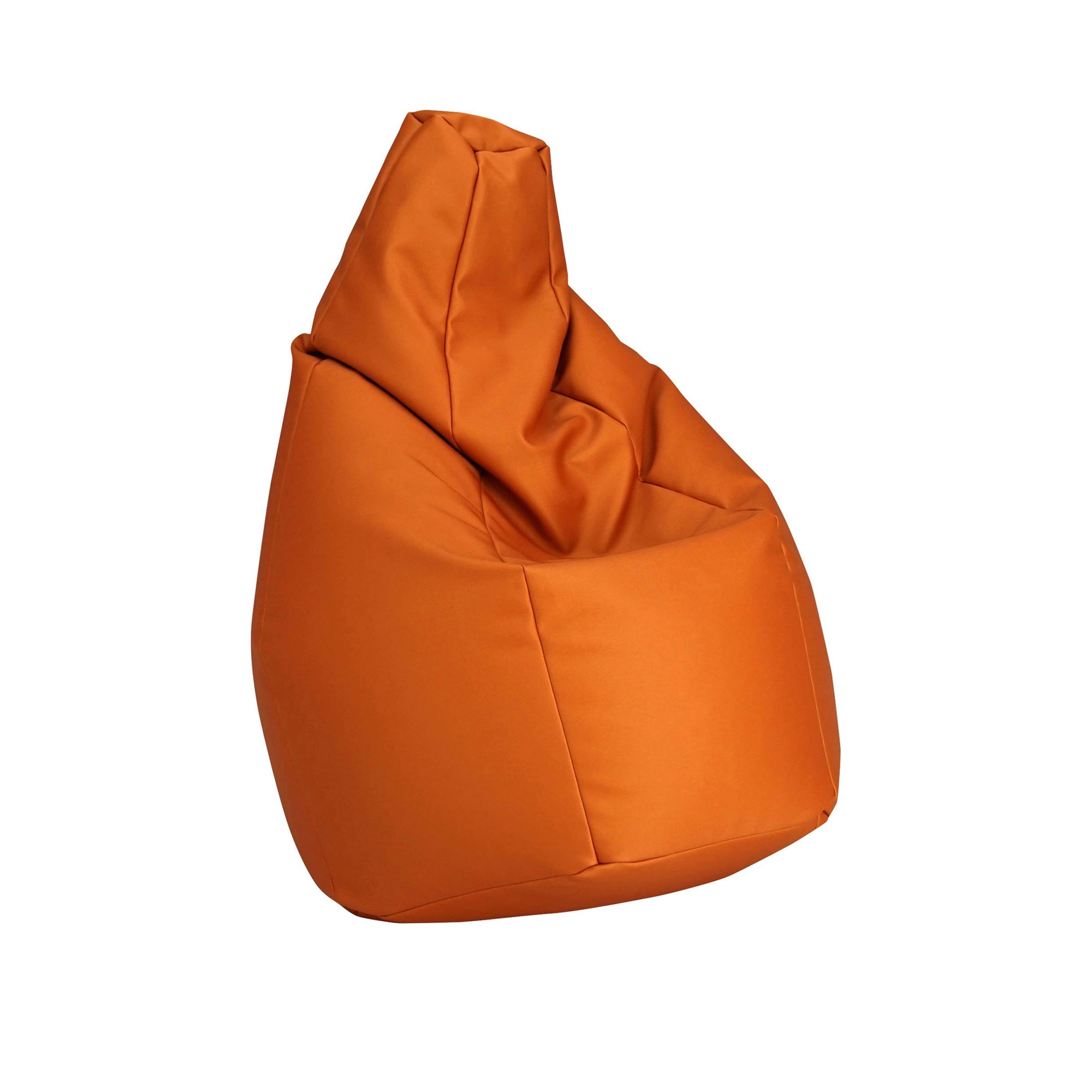 Zanotta - Sacco Medium, Läder: Kat. 90 - 0617 - Sittpuffar - Grå - Läder/Plast