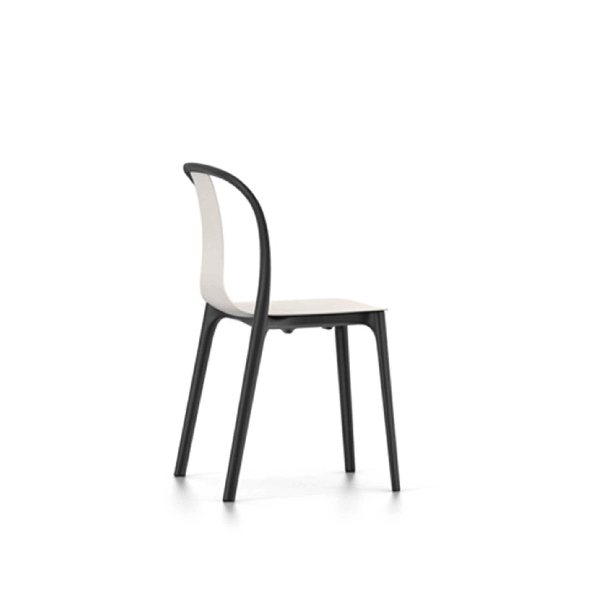 Vitra - Belleville - Chair, Plastskal, Cream - Matstolar - Ronan & Erwan Bouroullec - Vit - Metall/Plast