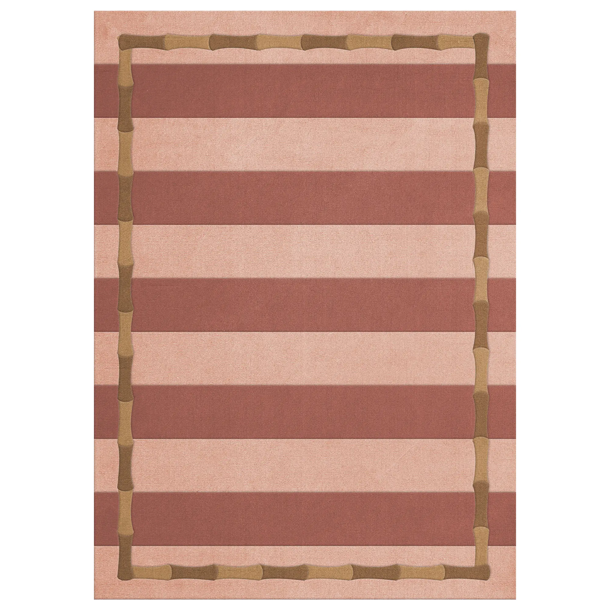 Alice Crawley Bamboo Stripe Terracotta ullteppe