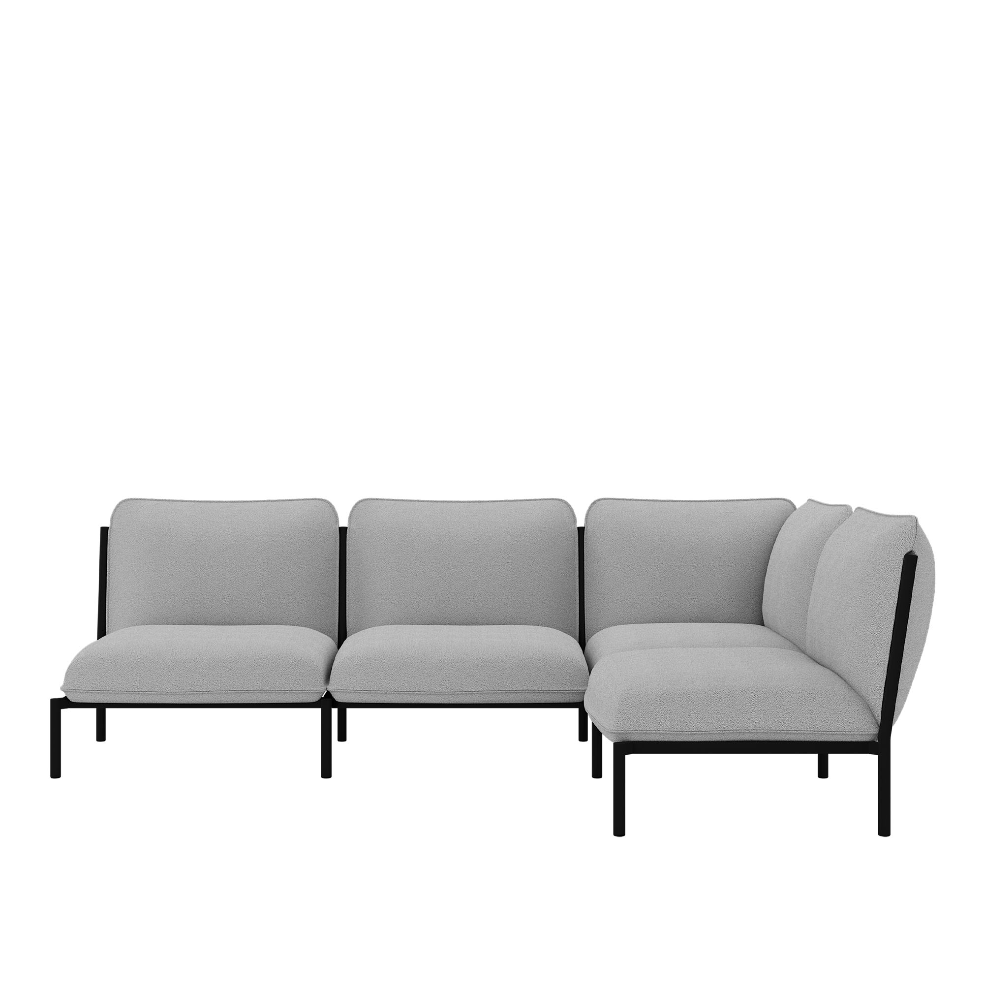 HEM - Kumo Corner Sofa - Right Porcelain - Soffor - Anderssen & Voll - Grå - Metall/Syntetiskt/Skum/Ull