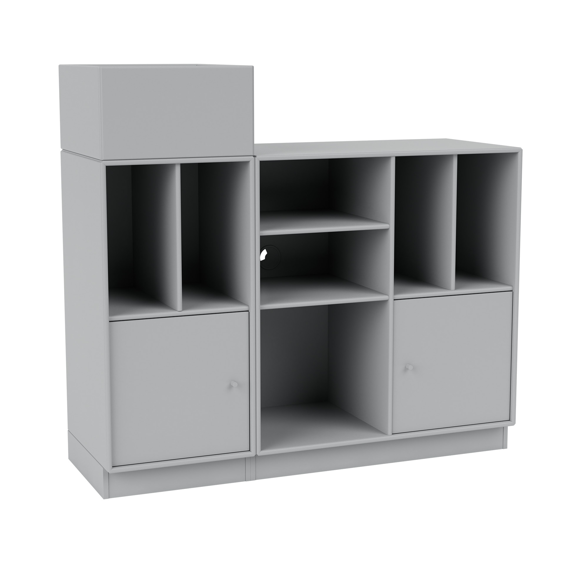 montana - spin iii vinyl storage, 07-plinth 7 cm, 02 fjord - skåp och vitrinskåp - peter j. lassen - grå - mdf