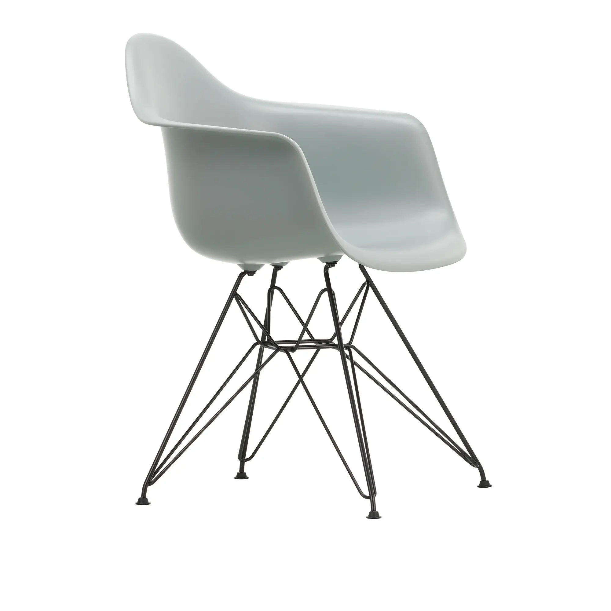 Eames RE Plastic Armchair DAR matstol Basic Dark