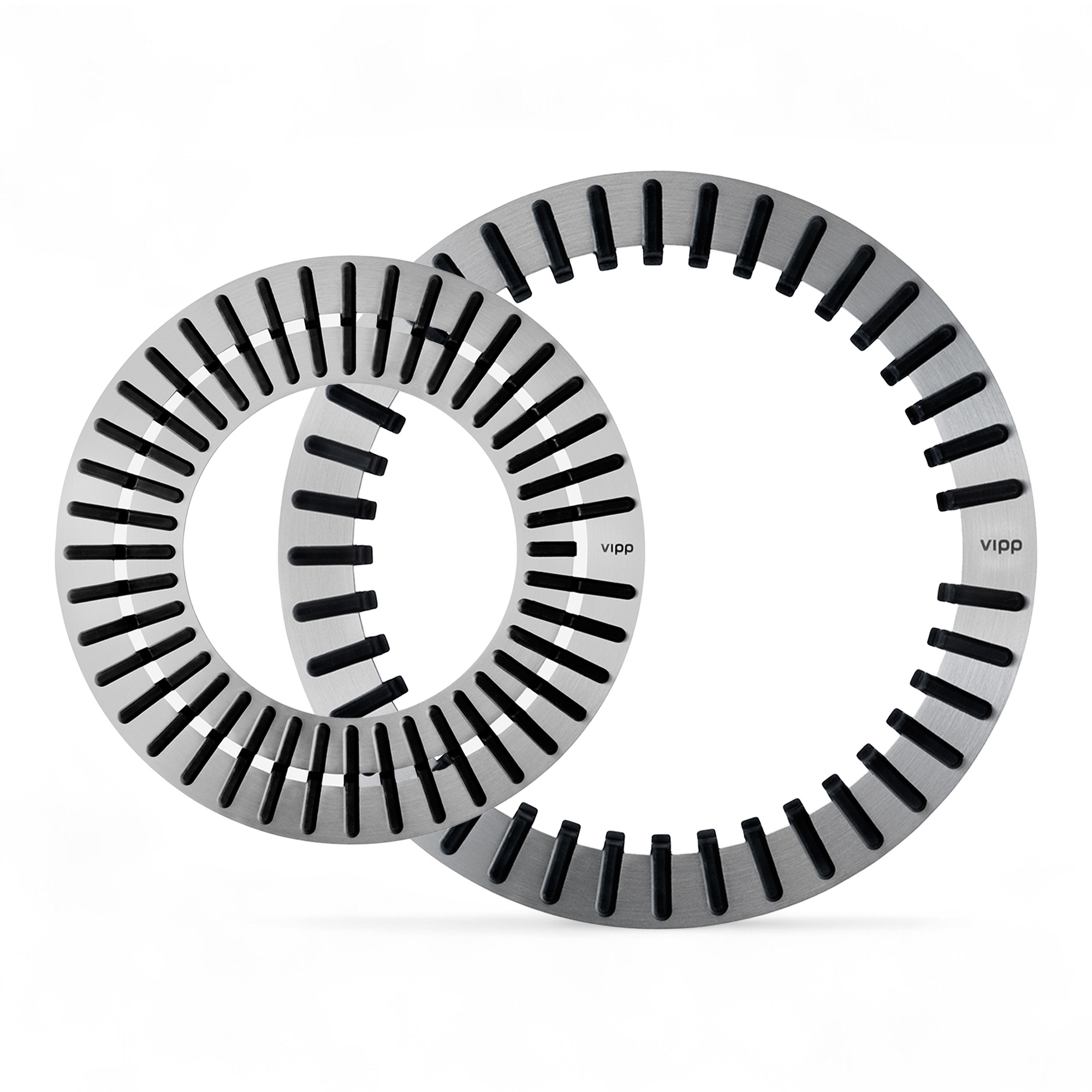 Vipp - Vipp268 grytunderlägg 2-pack rostfritt stål - Grytunderlägg | Servering - Serveringstillbehör - Grytunderlägg | Möbelexperten