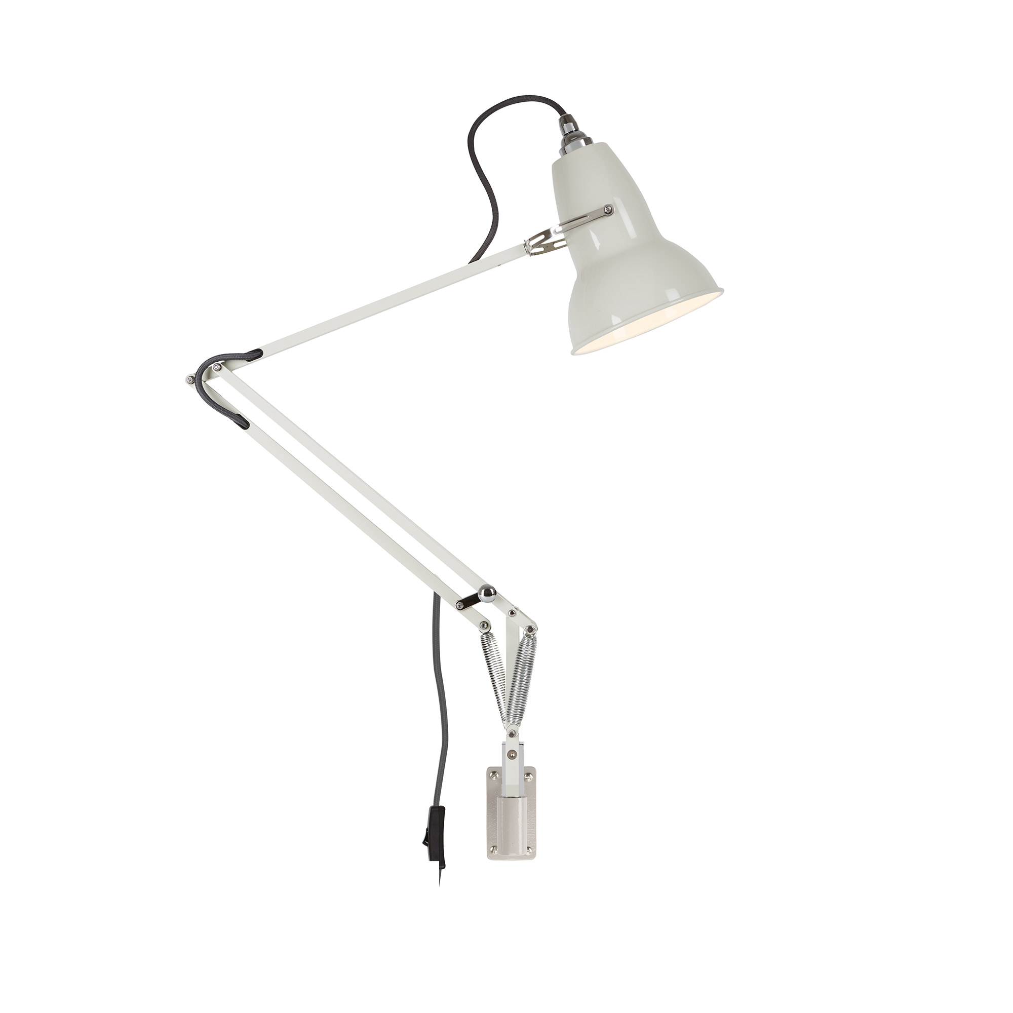 Original 1227 Lamp With Wall Bracket Linen White