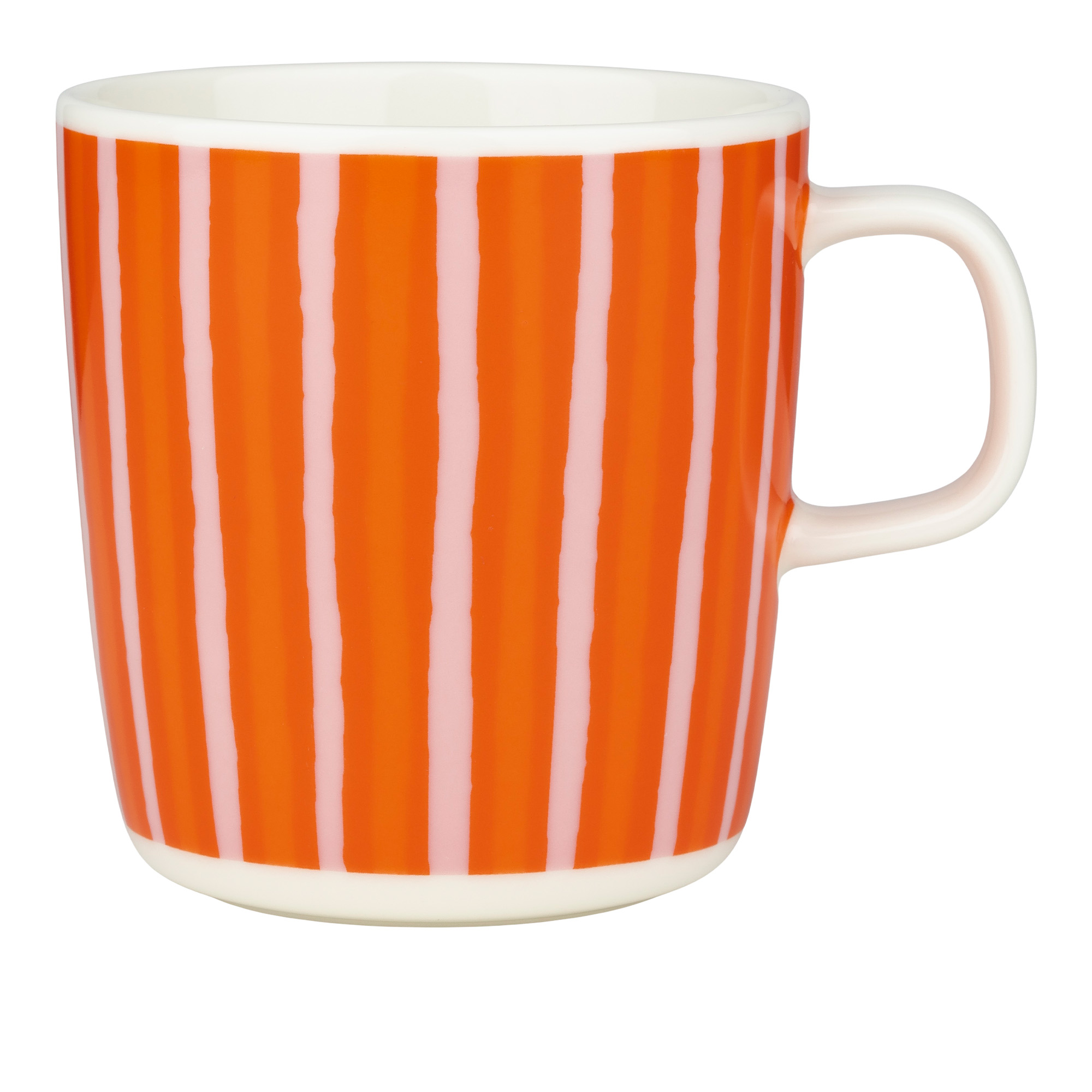 Marimekko - Piccolo Mug 4Dl White, Pink, Orange - Tekoppar - Sami Ruotsalainen | Servering - Koppar Och Muggar - Tekoppar | Möbelexperten