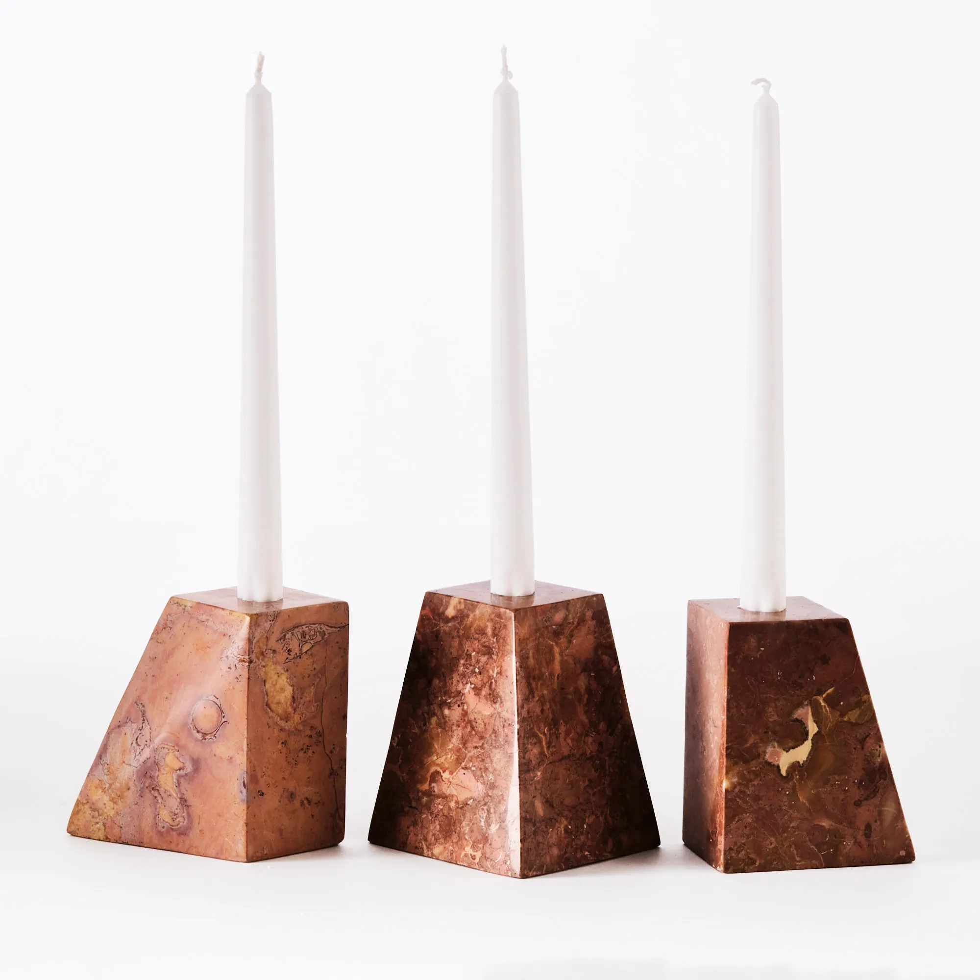Pyramid Candle Holder Set Of Three