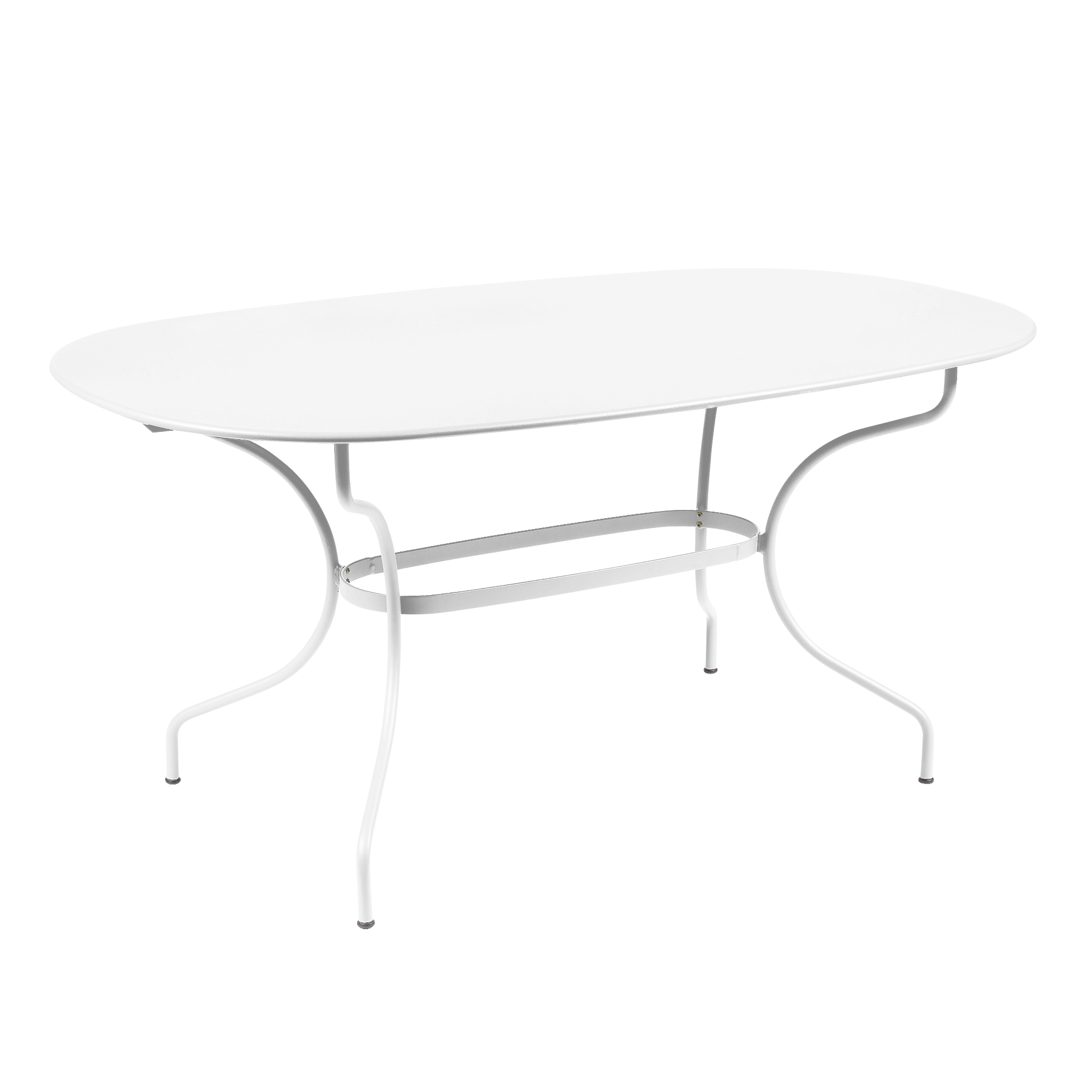Fermob - Op&eacute;ra+ Oval Table 160 x 90 cm Cotton White - Matbord utomhus - Vit - Metall