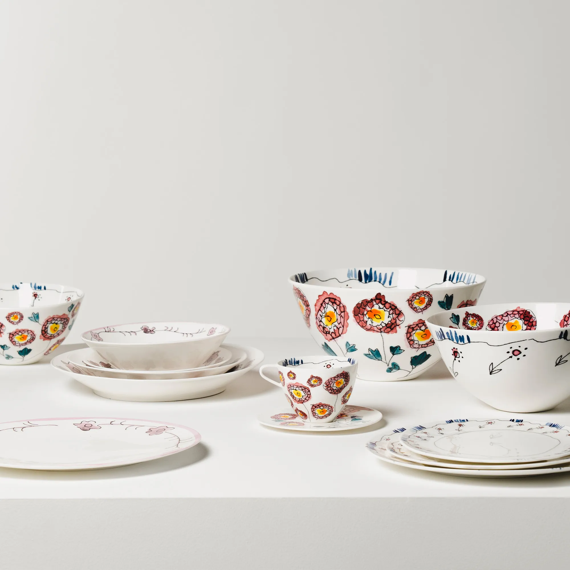 Cappuccino Cup & Saucer Anemone Milk