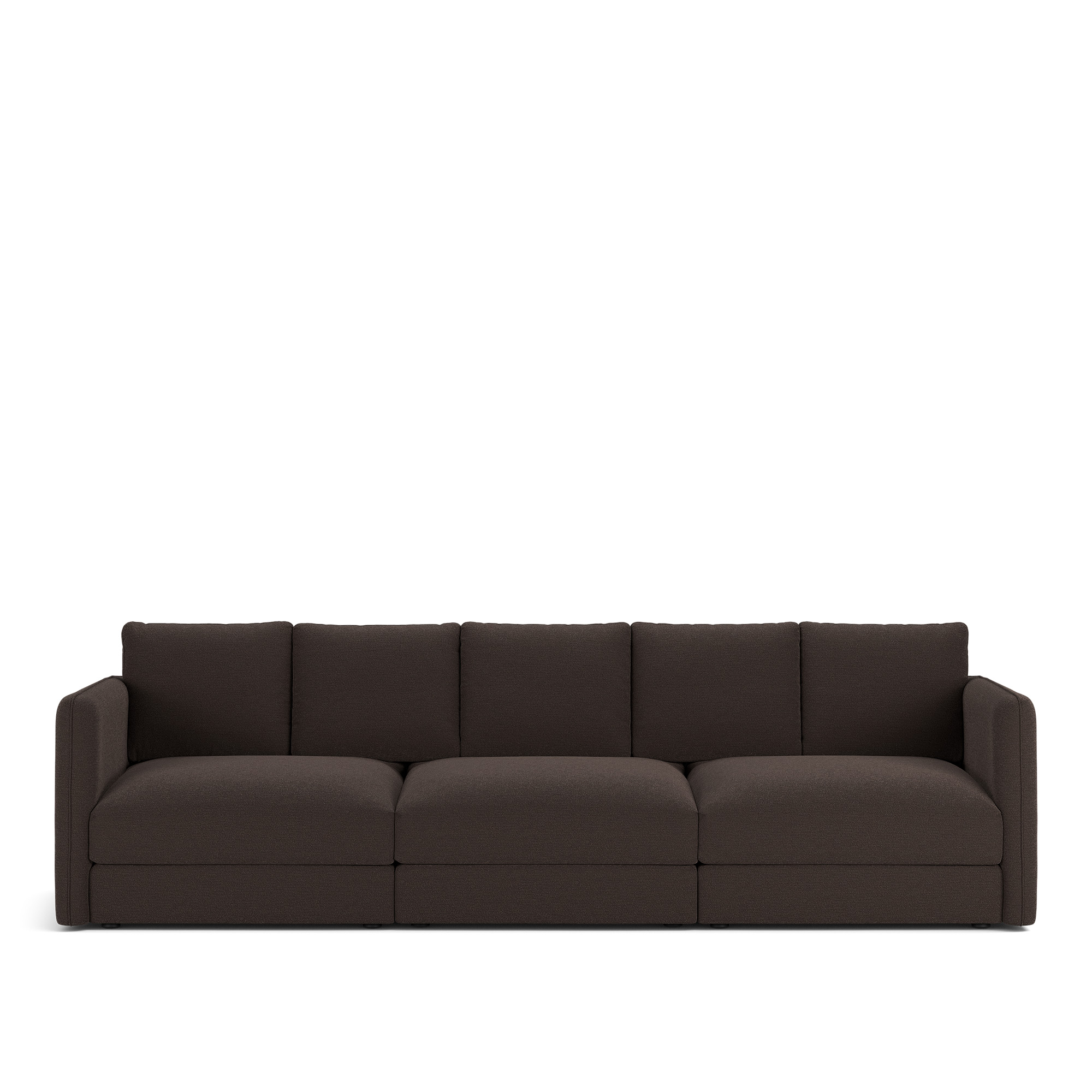 NOGA - Pavarotti 3-Seater, Removable Cover, Cushion Variant 02, Lario 120 - Soffor - Svart
