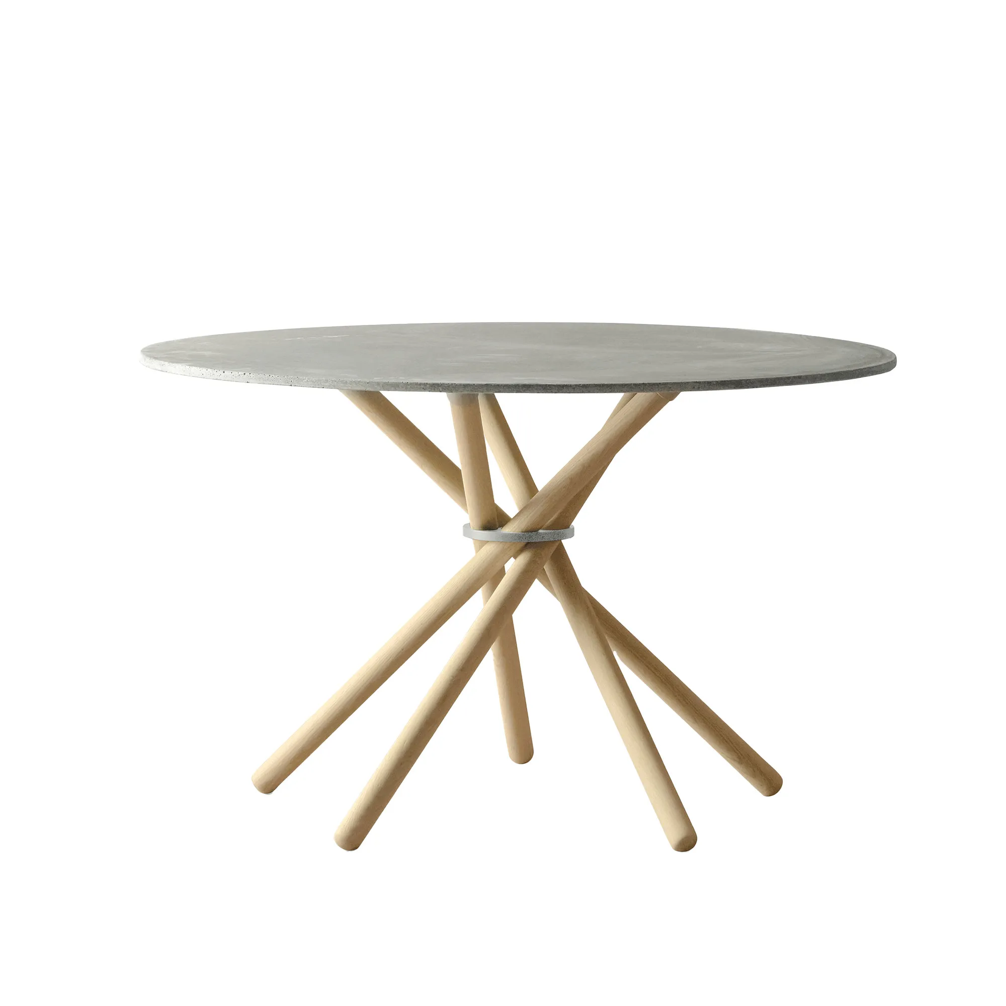 Hector 120 - Dining Table, Linoleum Burgundy / Dark Oak / Brass