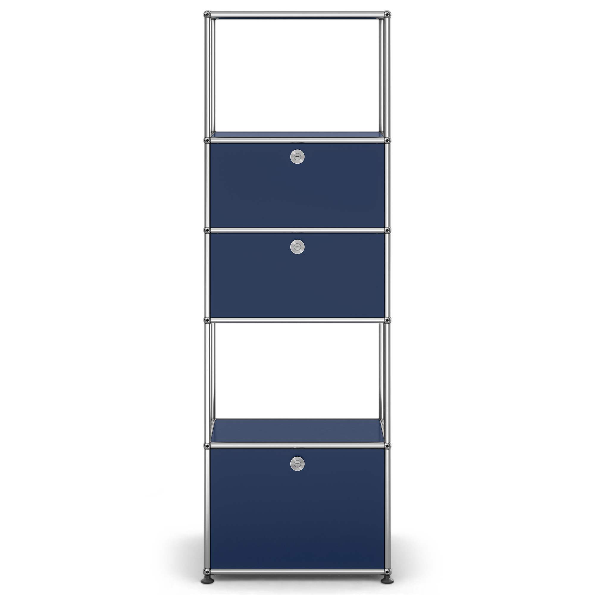 USM - USM Haller Shelf M52 Steel Blue - Skåp och vitrinskåp - Fritz Haller & Paul Schärer - Blå - Metall | Möbler - Förvaring Och Hyllor - Skåp Och Vitrinskåp | Möbelexperten