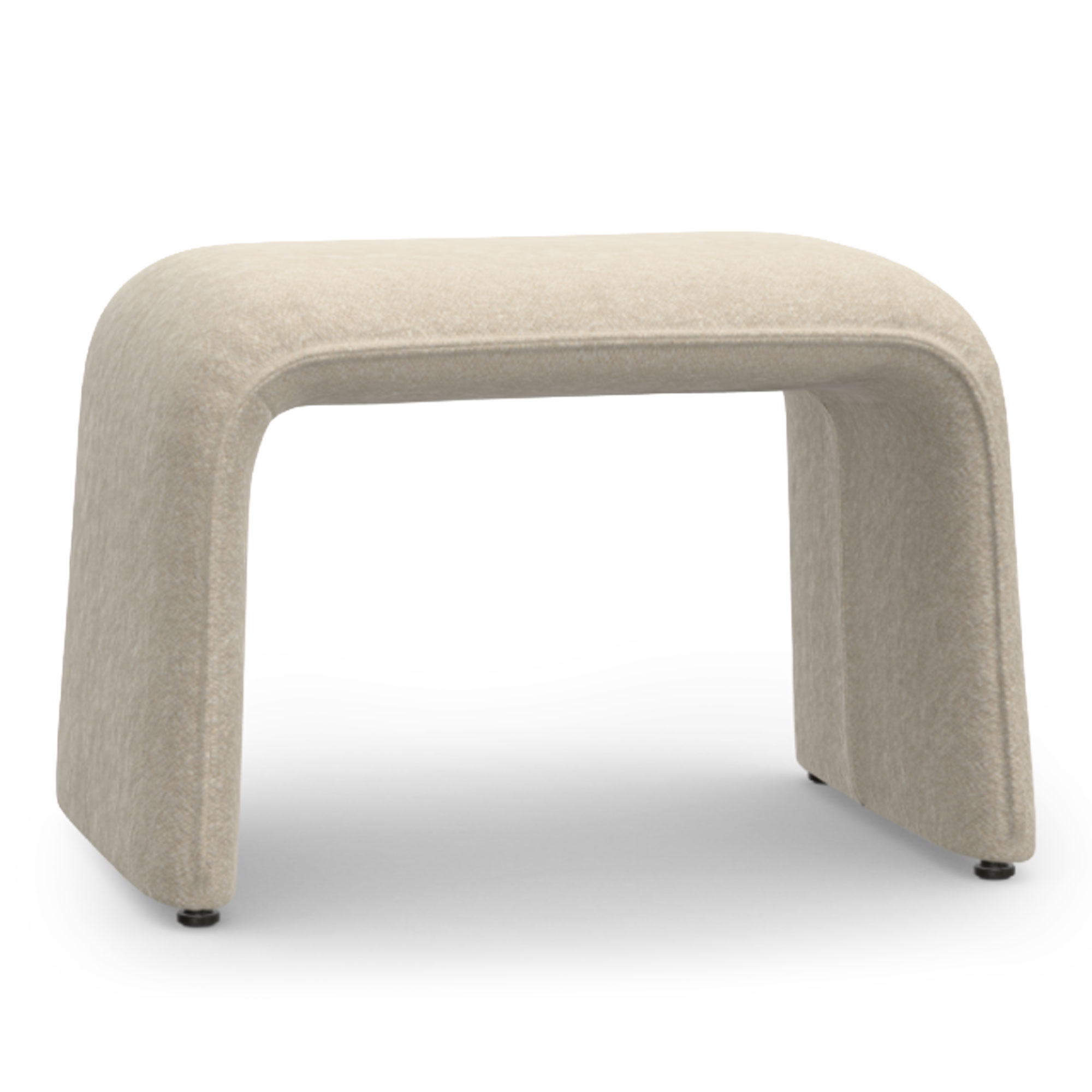Vitra - Bascule Bench fotpall nubia cream pearl - Fotpallar - Beige - Bouclé