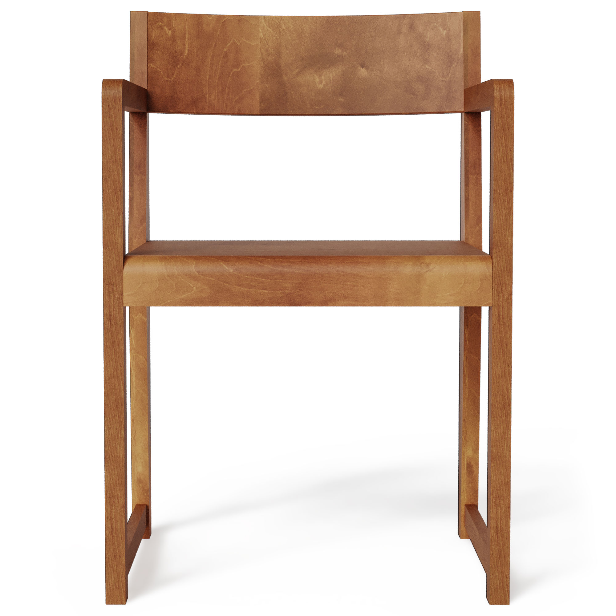 Frama - Armrest Chair 01 matstol warm brown birch - Matstolar - Frama Studio - Brun - Trä | Möbler - Stolar Och Pallar - Matstolar | Möbelexperten