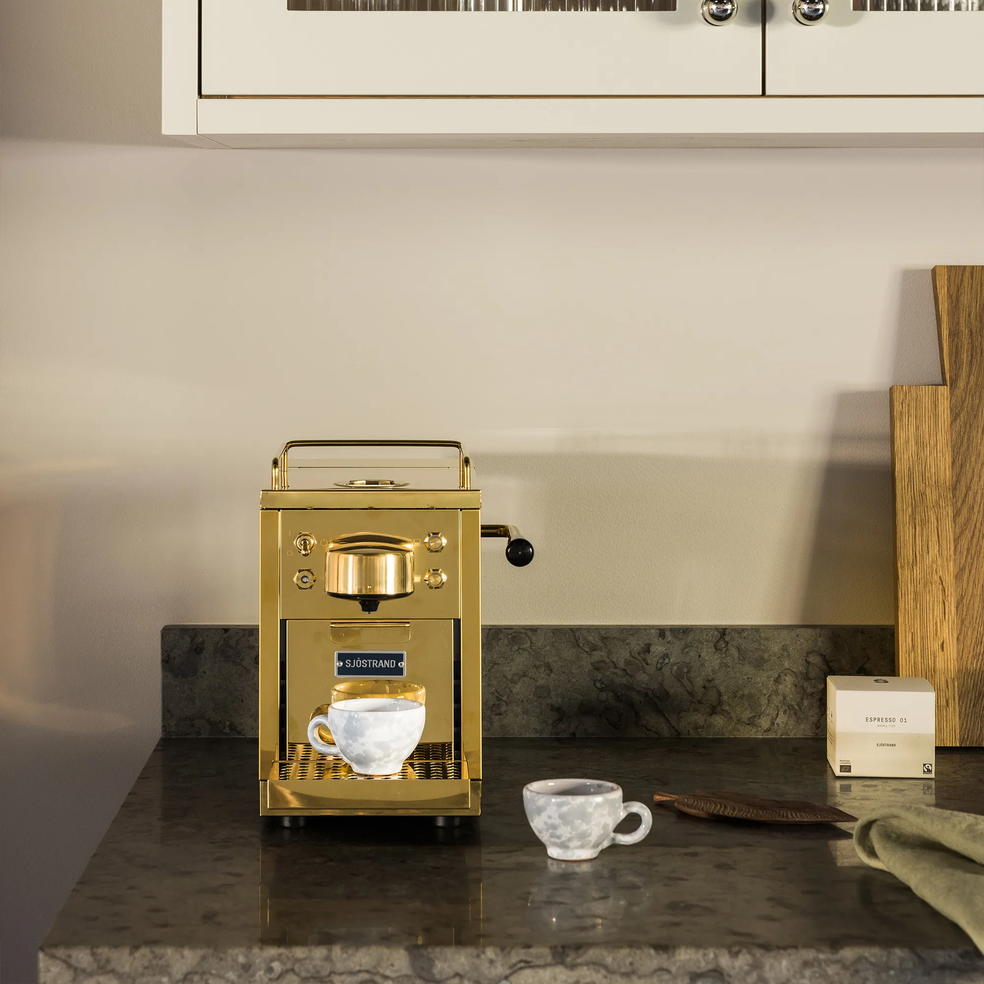 The Original Espresso Capsule Machine Mässing