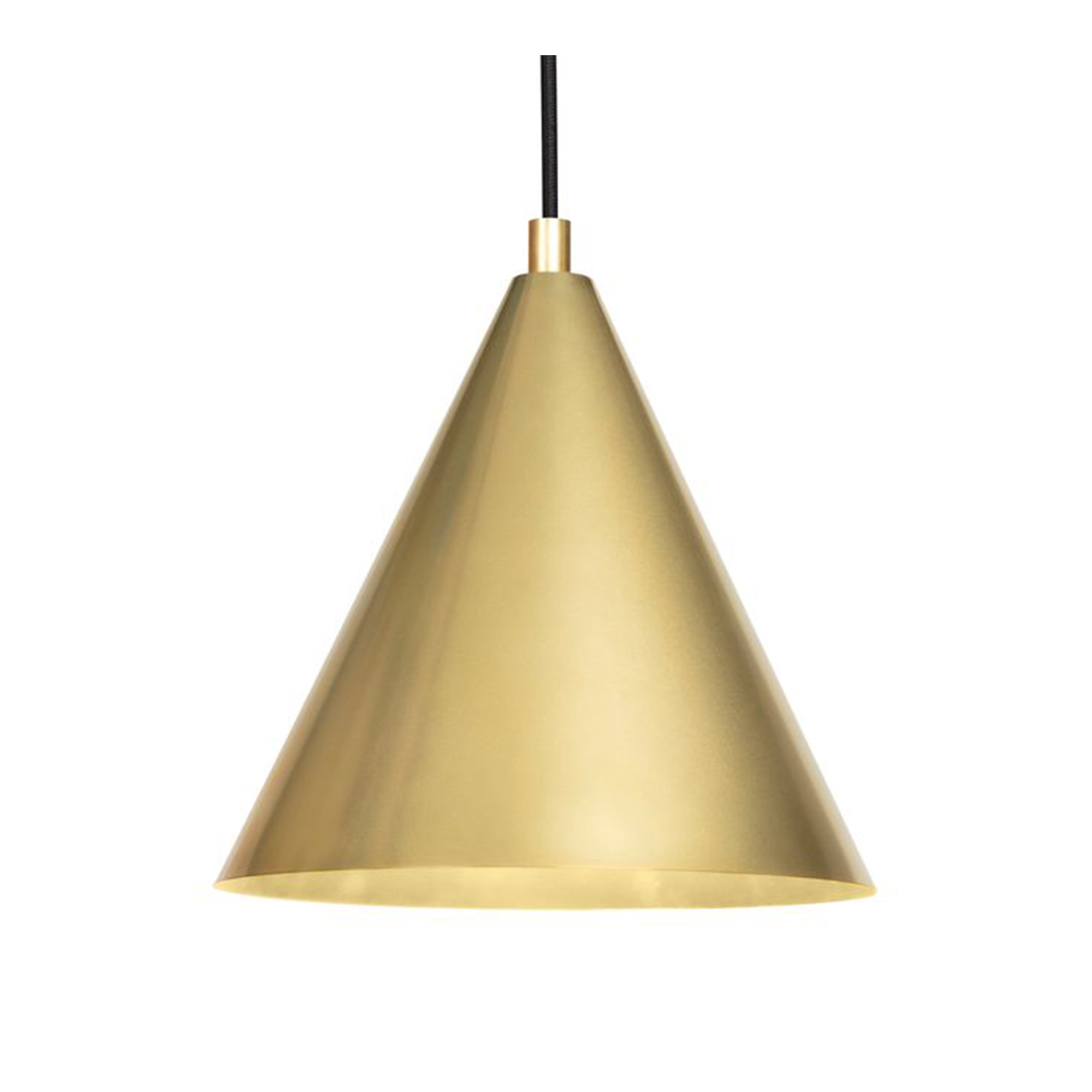 Örsjö Belysning - Tratten Large, Pendant Fixed LED Raw Brass - Pendellampor - Guld | Belysning - Taklampor - Pendellampor | Möbelexperten