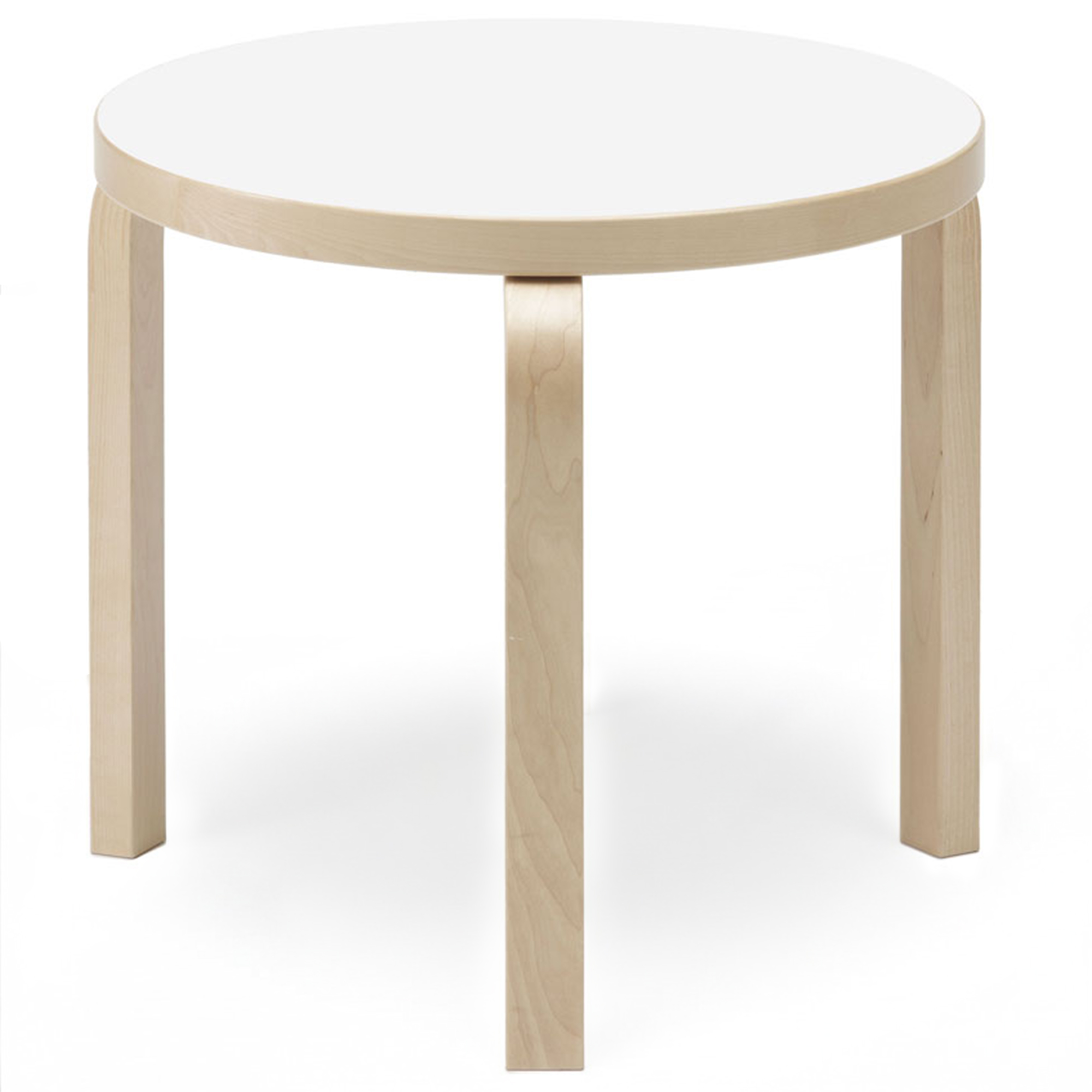 Artek - Bord 90D 48 cm Vit laminat - Sidobord - Ilmari Tapiovaara - Vit - Trä | Möbler - Bord - Sidobord | Möbelexperten