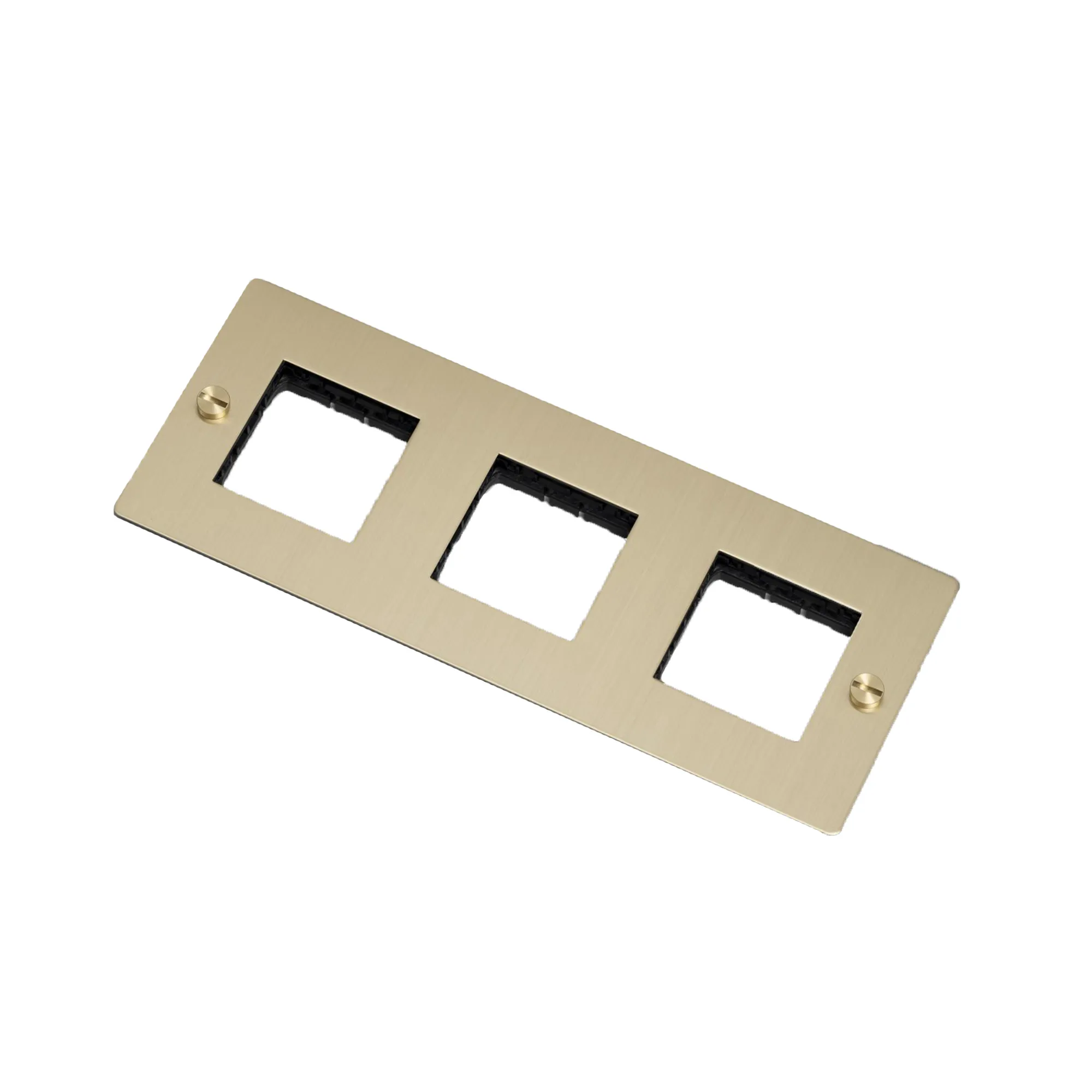3G Wall Plate Horizontal No Infills