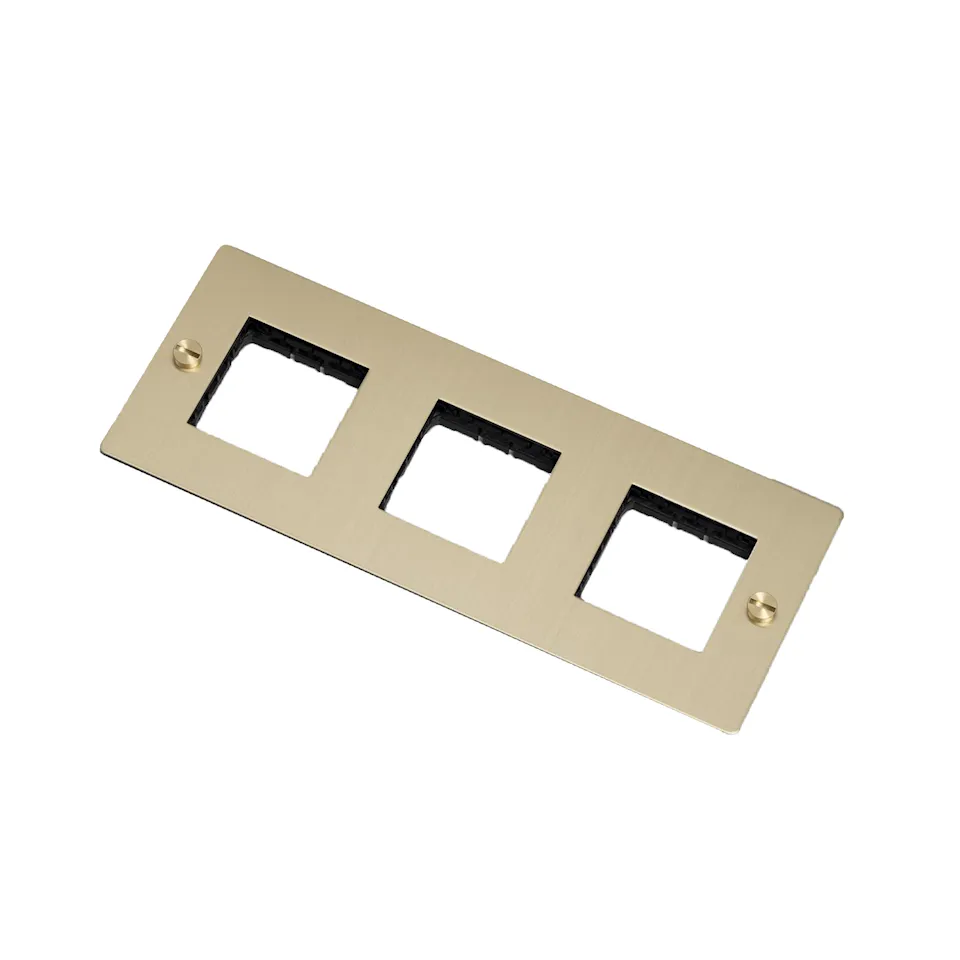 3G Wall Plate Horizontal No Infills
