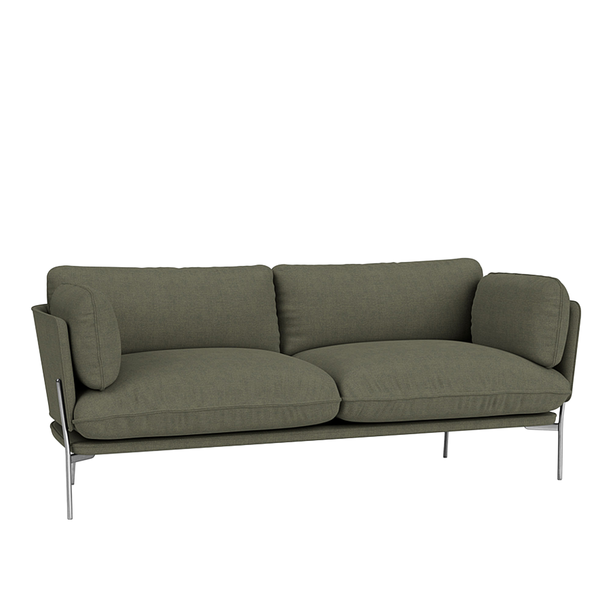 &Tradition - Cloud LN3.2 - Chrome - Fabric cat.2 - Fiord 961 - Soffor - Luca Nichetto